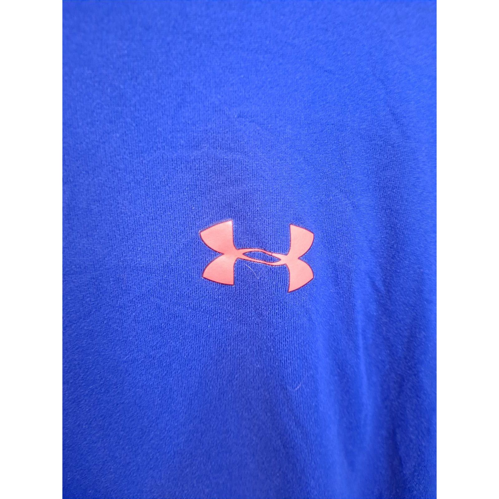 Under Armour Under Armour Blue Coldgear with Orange Logo Henley Size Larg Size US L / EU 52-54 / 3 - 2 Thumbnail