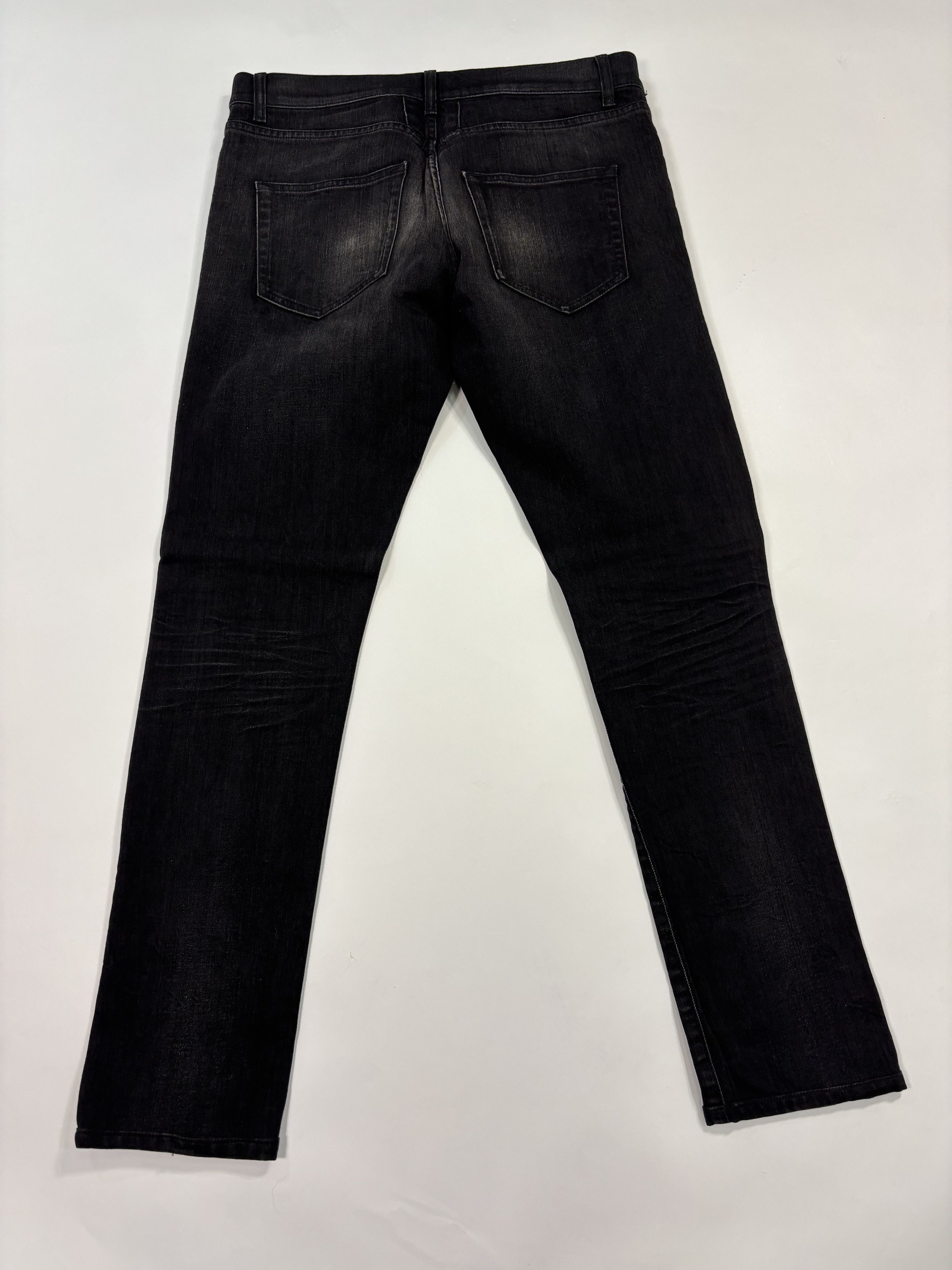 Saint Laurent Paris Saint Laurent Distressed Black Jeans Size US 32 / EU 48 - 4 Thumbnail