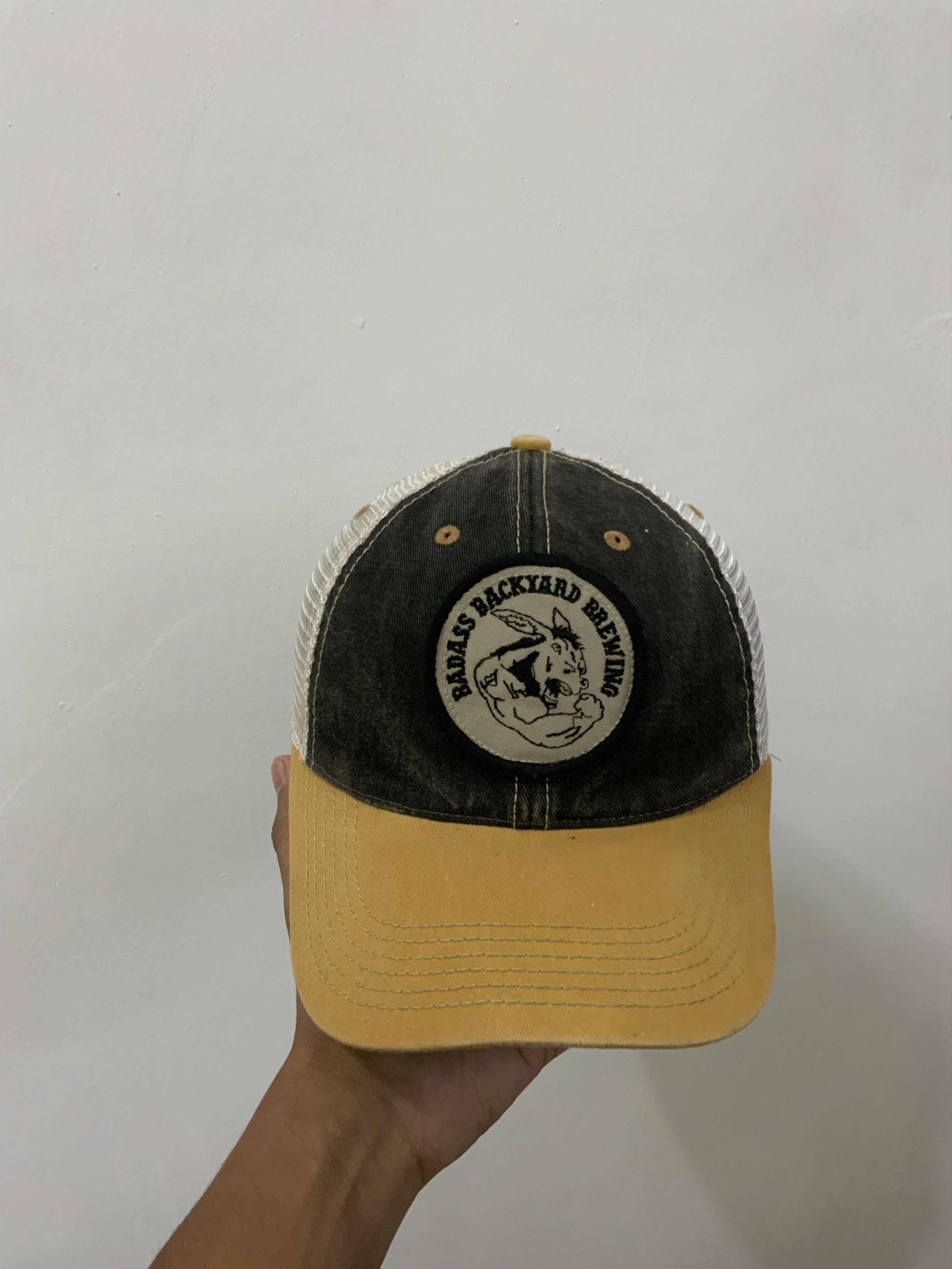 Japanese Brand Vintage Badass Backyard Brewing Legacy Fade Trucker Hat Size ONE SIZE - 1 Thumbnail