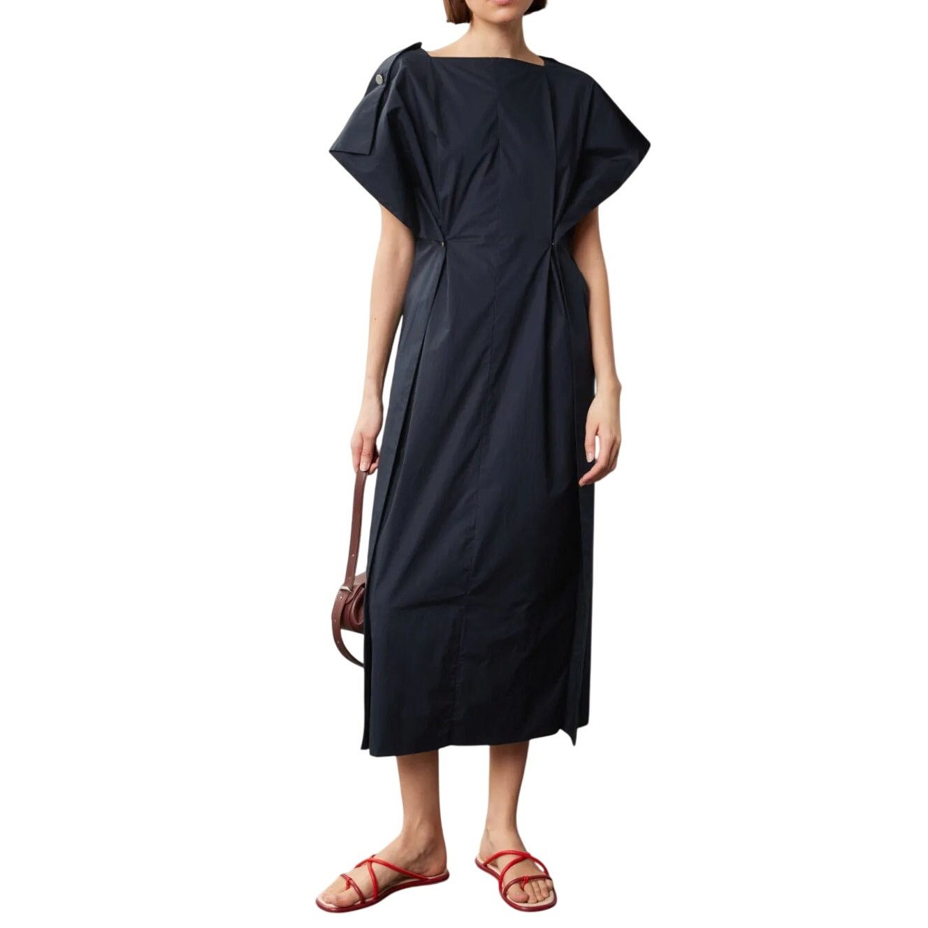 Plan C Plan C Button Back Dress in Navy , Size FR 42/ US 8 Size M / US 6-8 / IT 42-44 - 2 Thumbnail