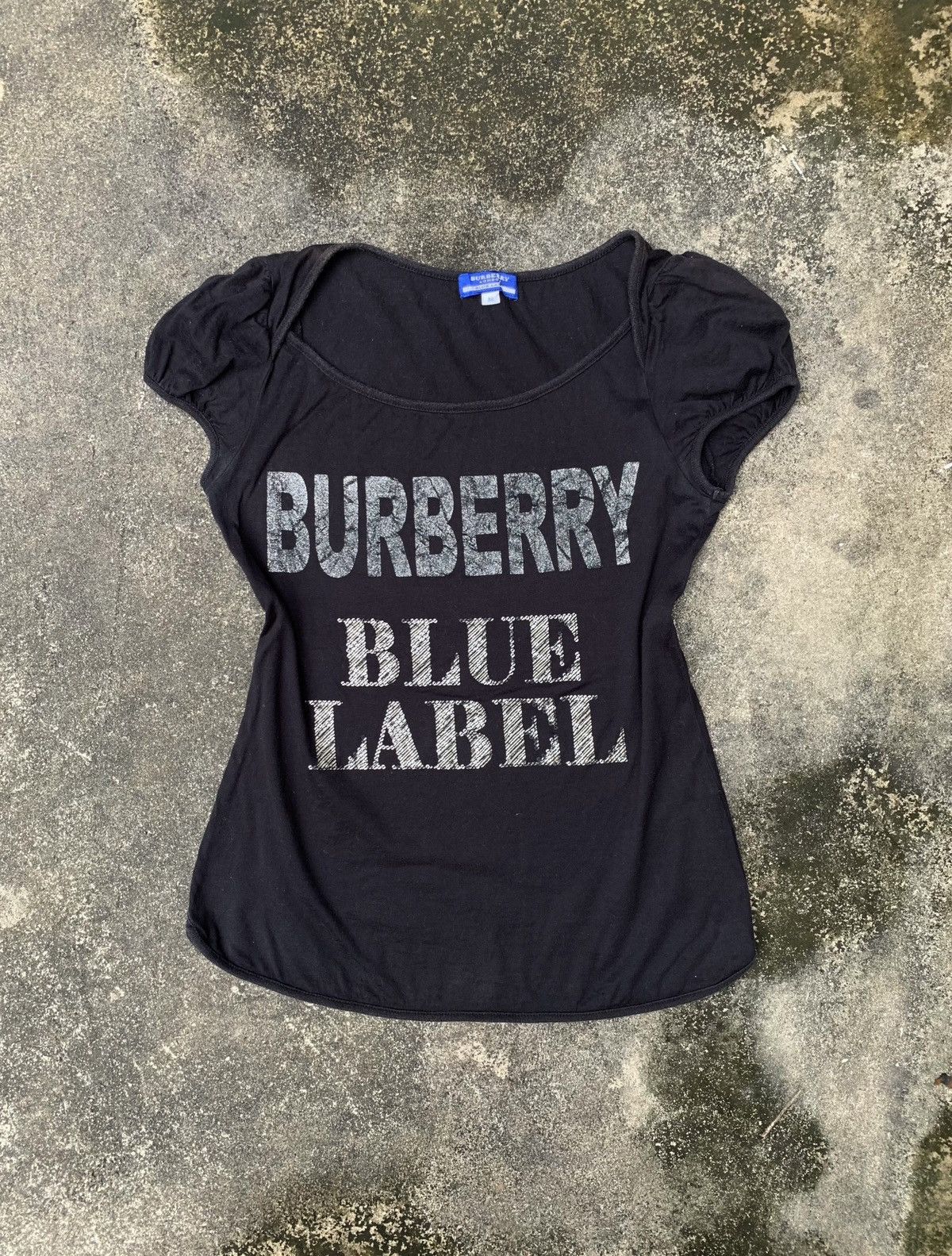 Burberry Vintage Burberry London Blue Label Sequin Top Tee Black Size M / US 6-8 / IT 42-44 - 12 Thumbnail