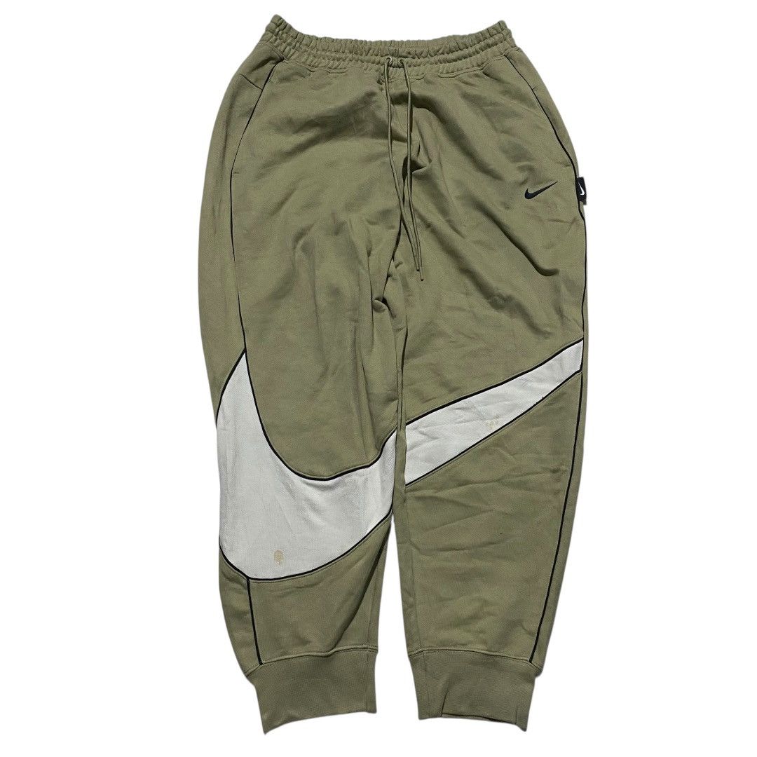Nike Nike big swoosh light olive jogger longpant Size US 36 / EU 52 - 1 Thumbnail