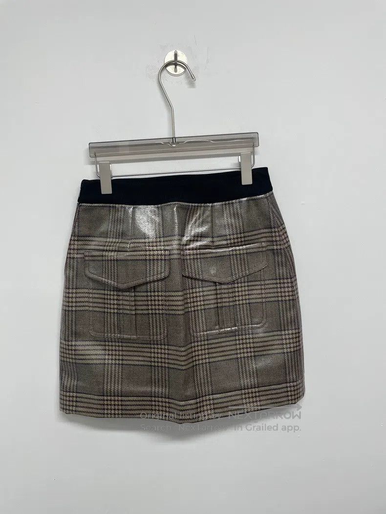 Fendi Fendi Checked Leather Skirt Size 26" / US 2 / IT 38 - 5 Thumbnail