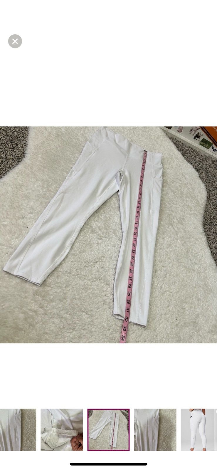 Fabletics Fabletics medium white oasis pureluxe high waisted leggings Size 28" / US 6 / IT 42 - 6 Thumbnail