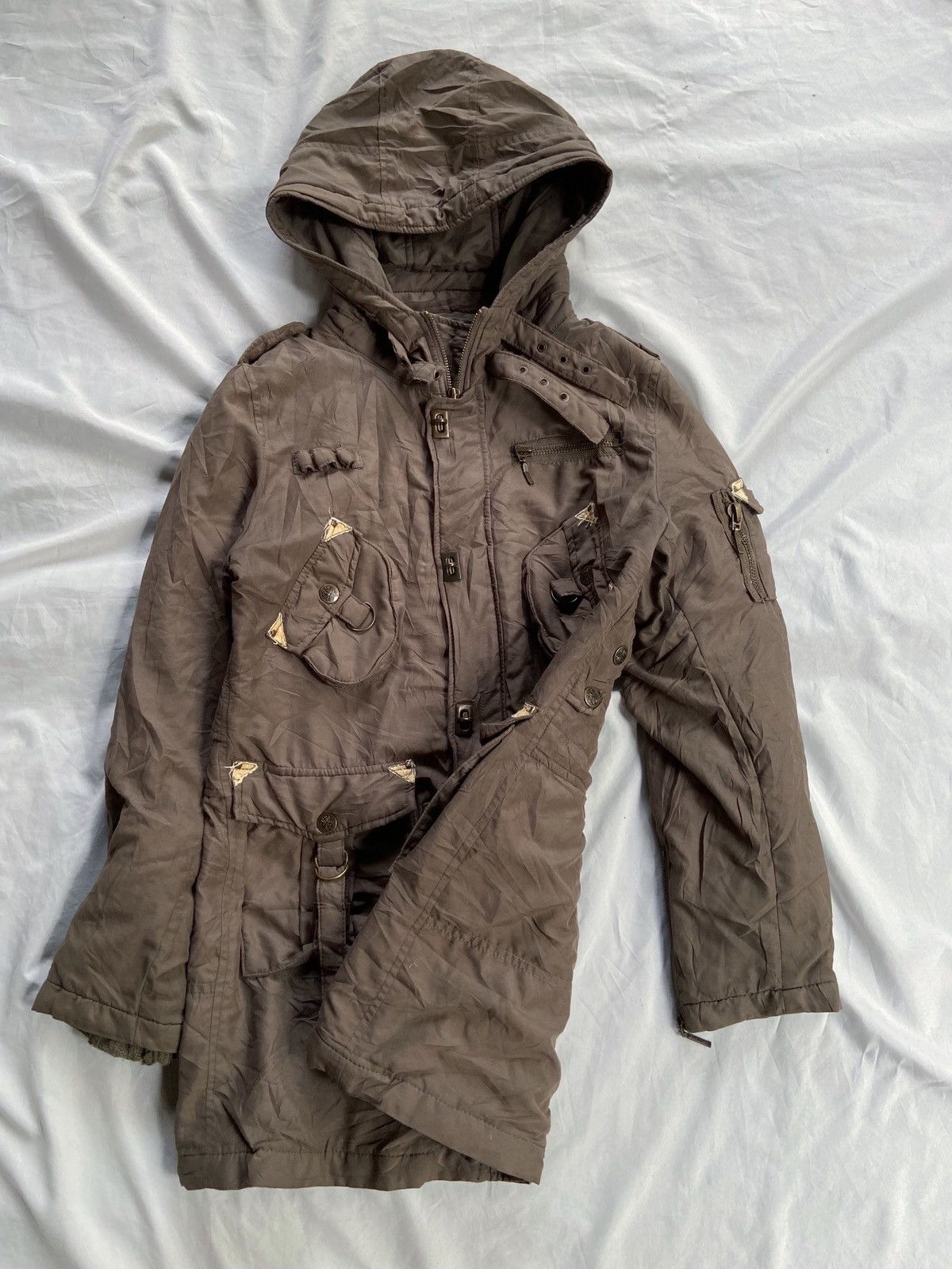 Japanese Brand CECIL MCBEE BONDAGE MULTIPOCKETS ZIP JACKET Size US S / EU 44-46 / 1 - 3 Thumbnail