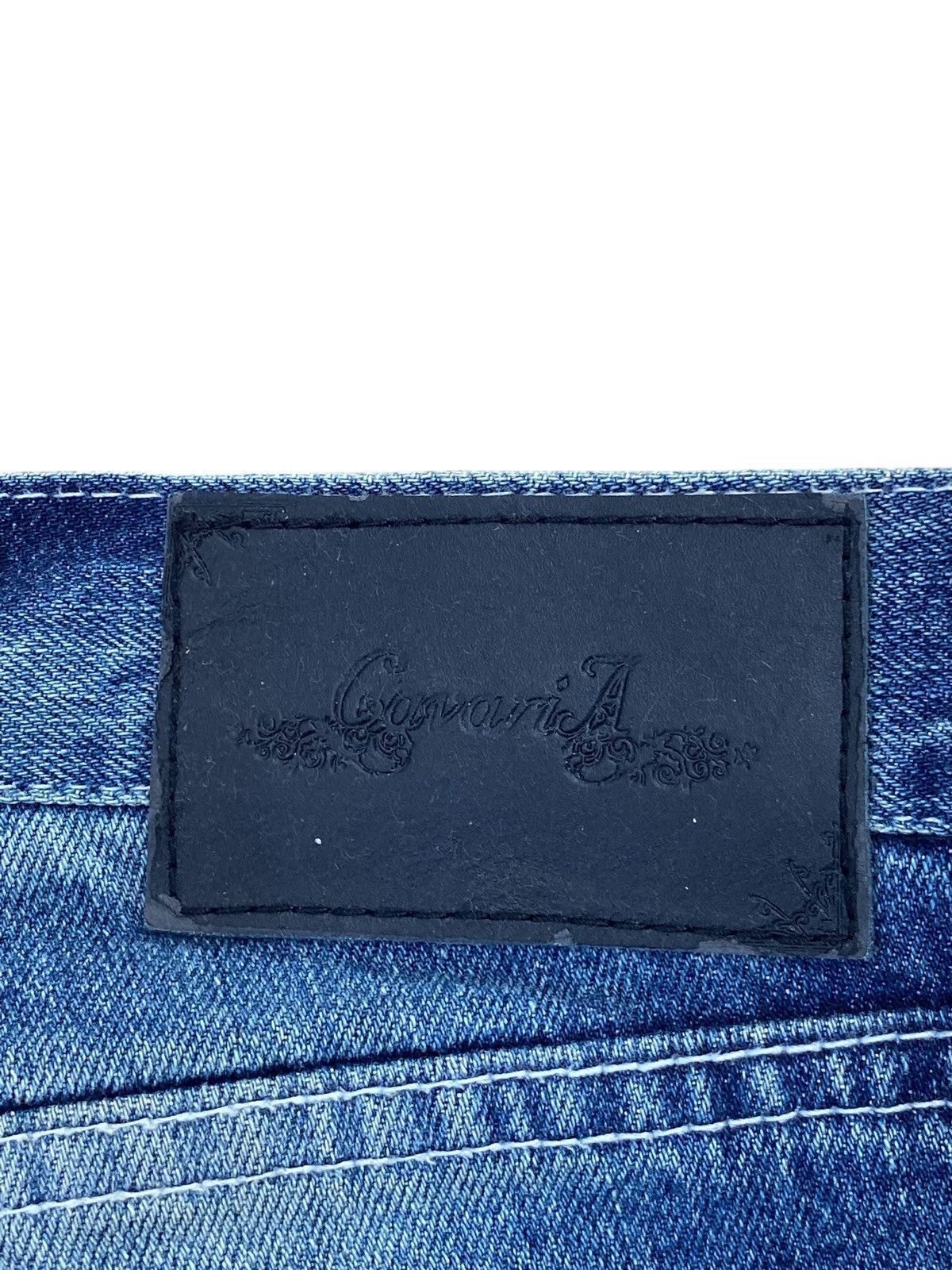 Japanese Brand Japanese Brand Faded Blue Wash Distress Flare Style Size US 30 / EU 46 - 17 Thumbnail