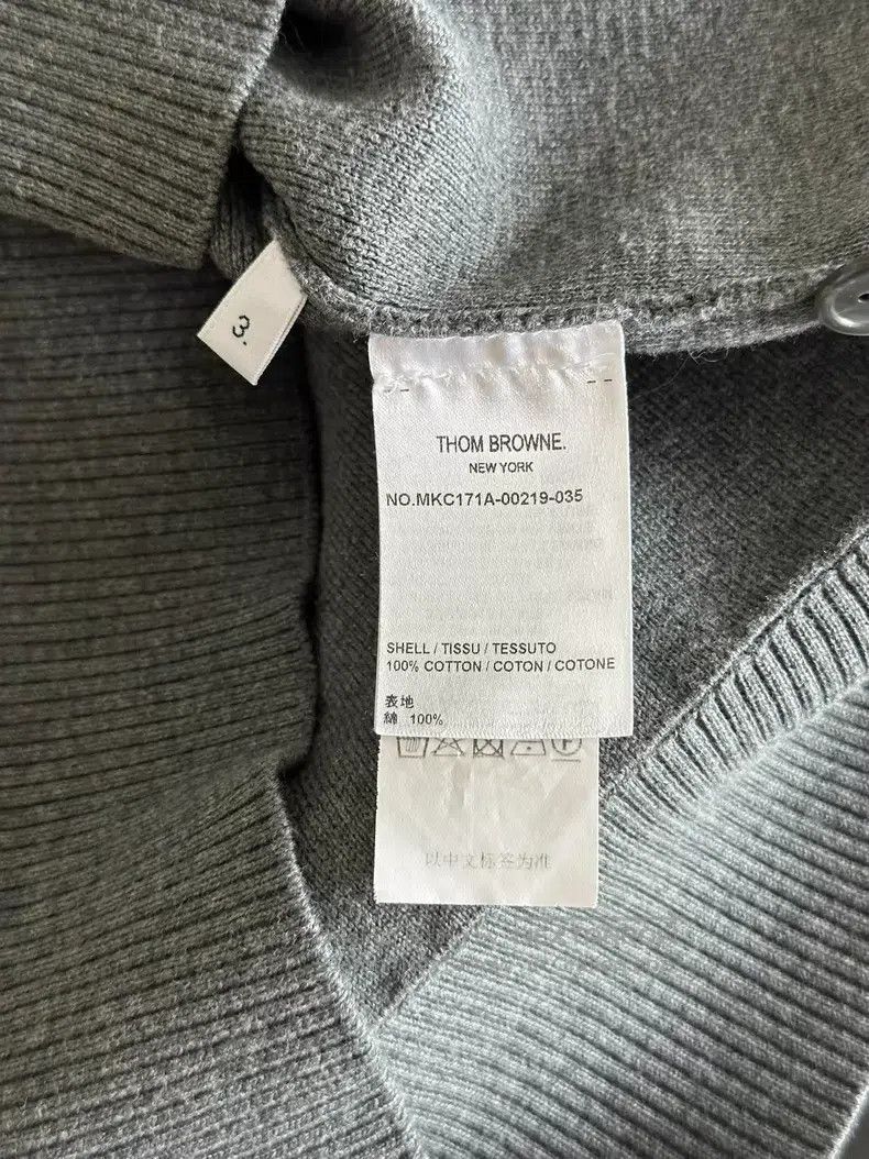 Thom Browne Thom Browne Grey Cardigan Size US L / EU 52-54 / 3 - 3 Thumbnail