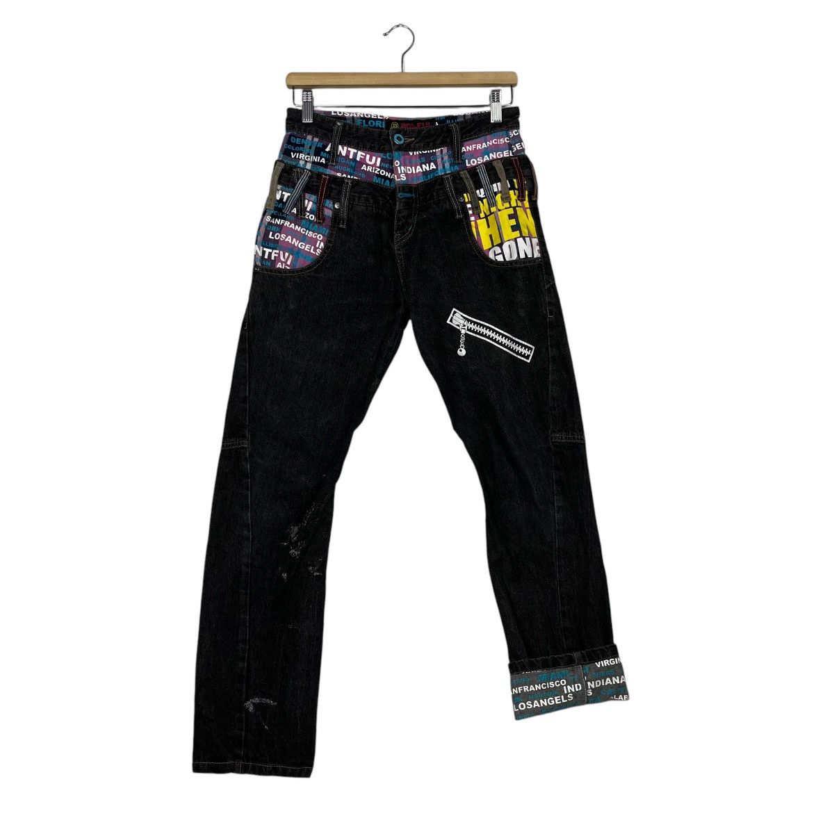 Japanese Brand Vintage Antful Double Waist Seditionaries Denim Jeans Size US 28 / EU 44 - 11 Thumbnail