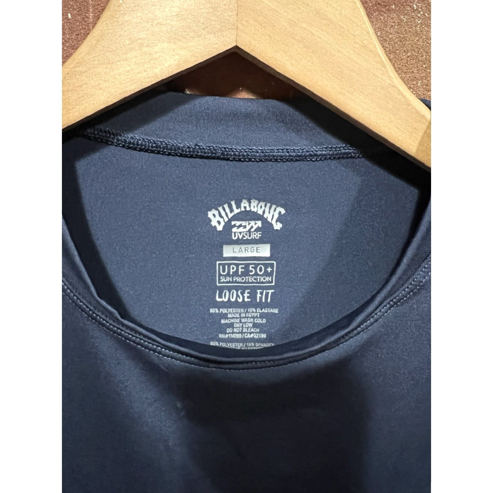 Billabong Billabong UVSURF UPF 50+ Sun Protection Shirt Loose Fit Size Large Blue Mens T-Shirt Size US L / EU 52-54 / 3 - 3 Thumbnail