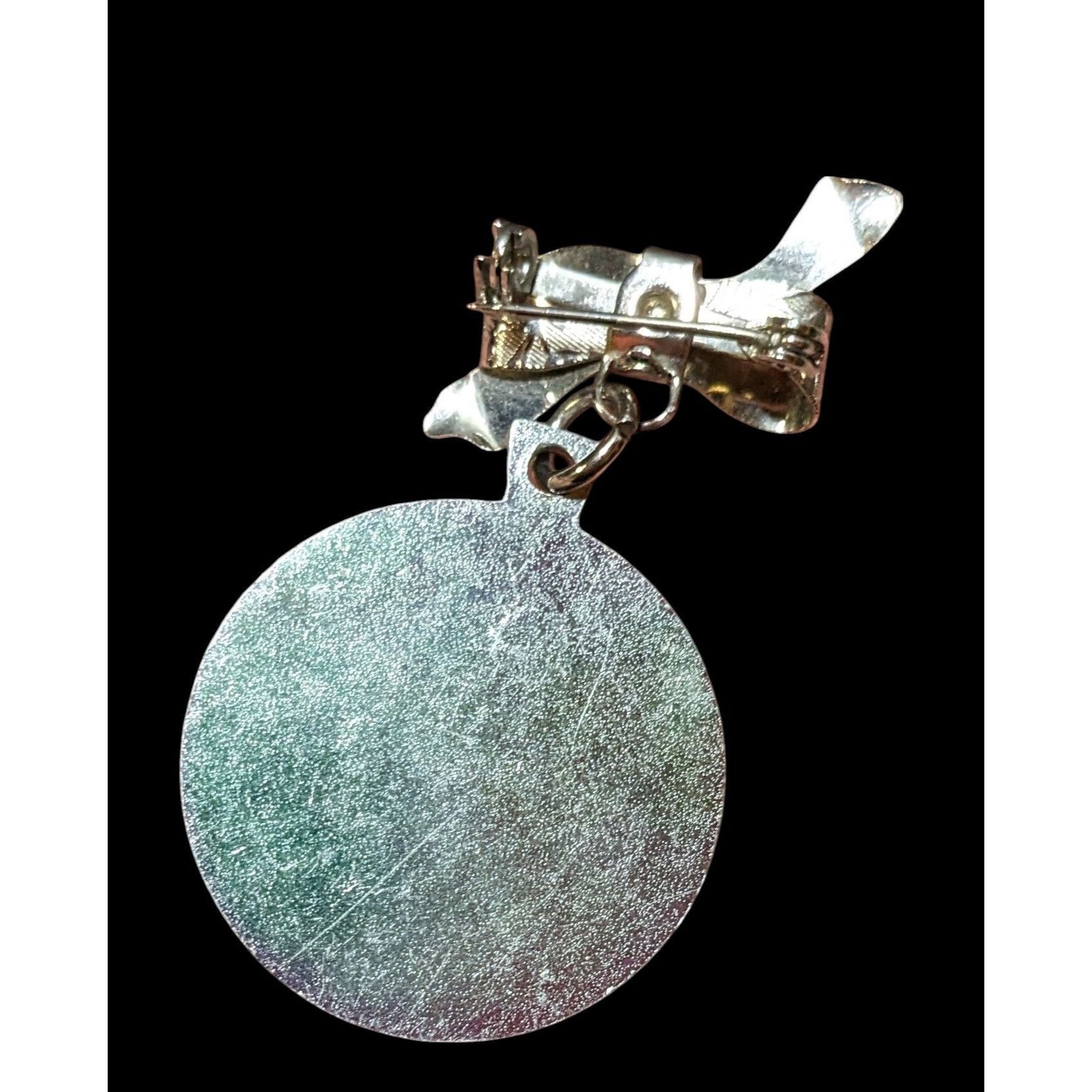 Other Silver Tone 400 Club Bowling Badge With Bow And Brooch Back Size ONE SIZE - 2 Thumbnail