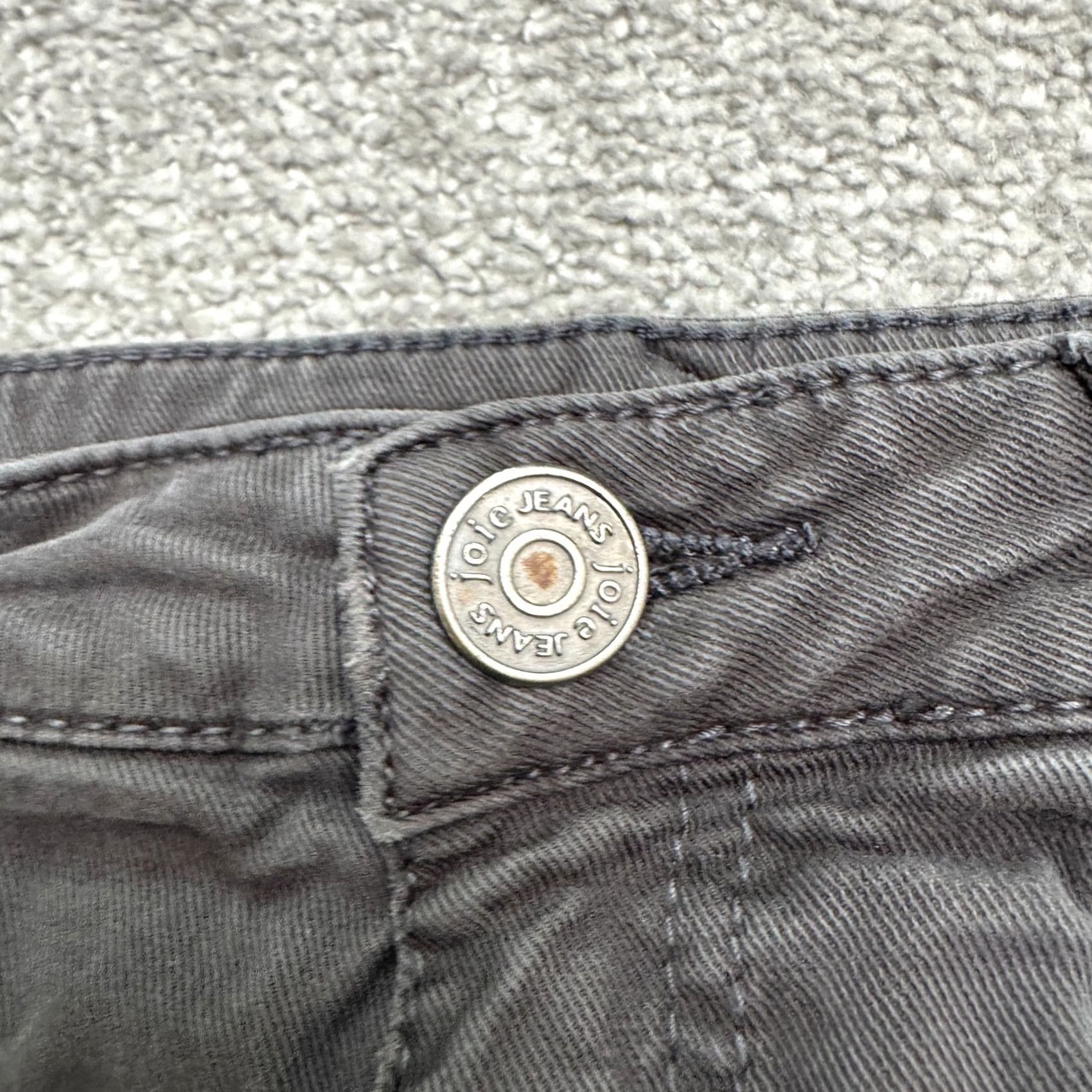 Joie JOIE Skinny Jeans Women 28 Dark Gray Mid Rise Stretch Cargo Ankle Zip Denim Size 28" / US 6 / IT 42 - 4 Thumbnail