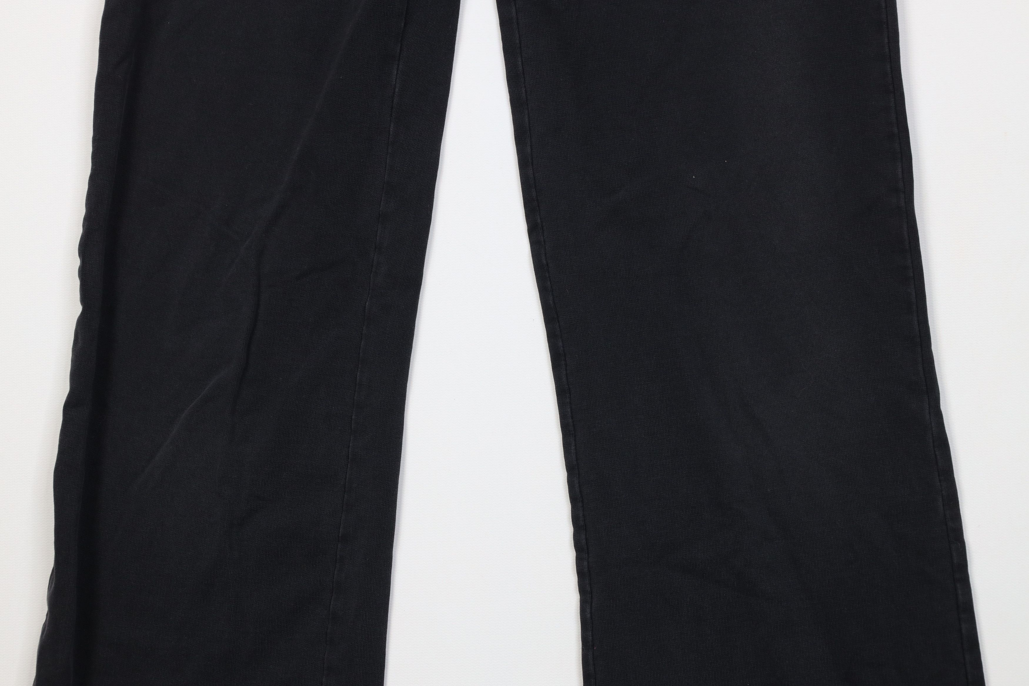 Vintage Vintage 90s Y2K Streetwear Ribbed Knit Rivet Pants Black Size 27" / US 4 / IT 40 - 3 Thumbnail