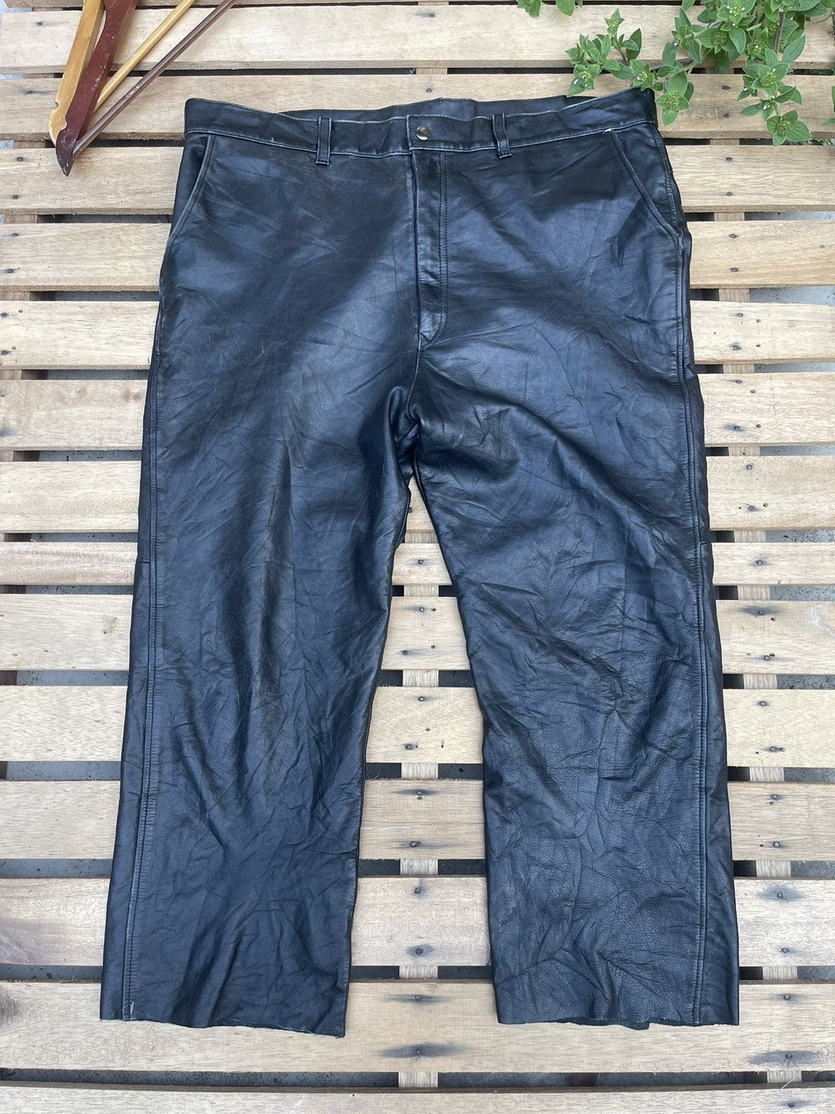 Champion Vintage 90s Champion Leather Pants Size US 38 / EU 54 - 2 Thumbnail
