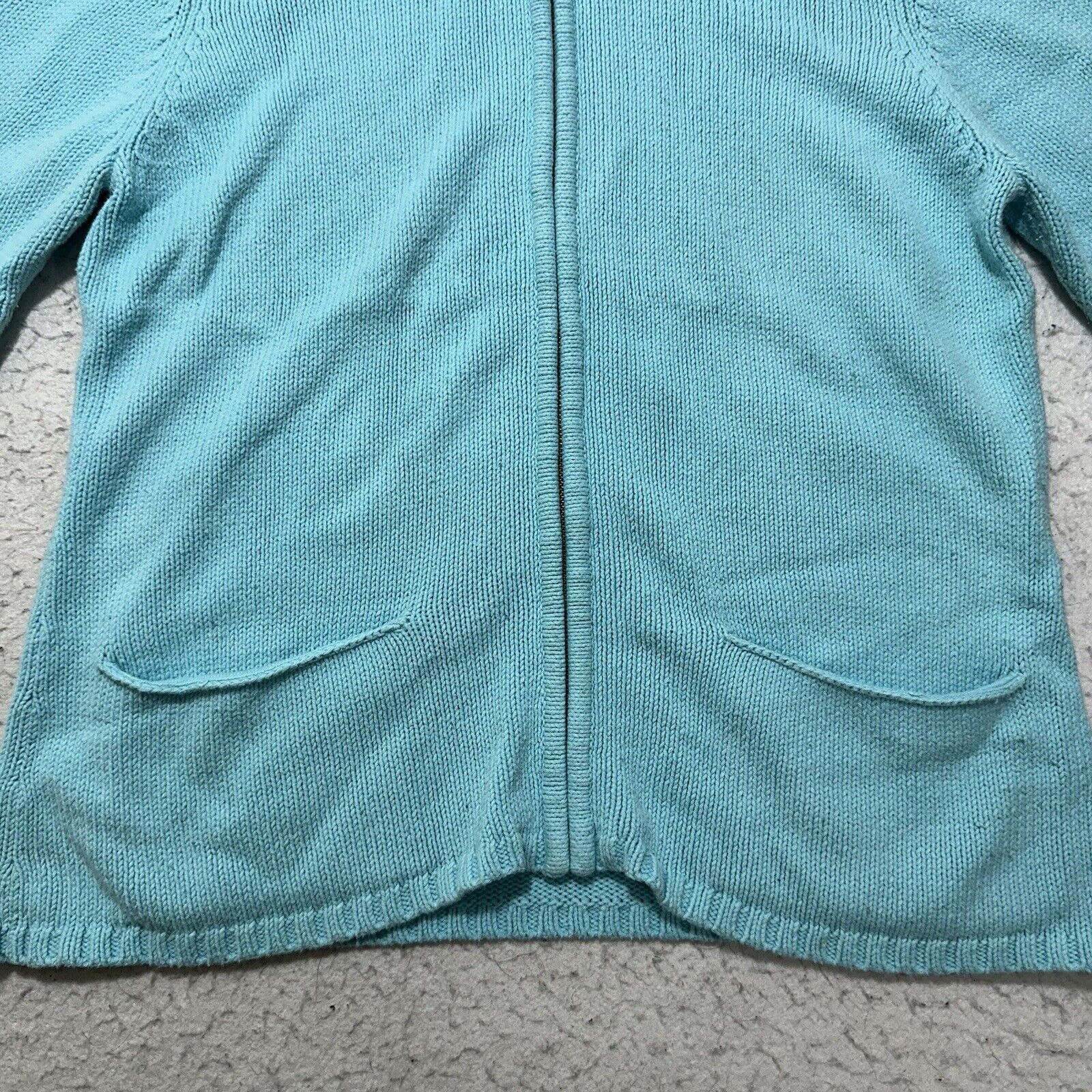Chicos Chico's Medium Full Zip High Neck Cardigan Sweater Size M / US 6-8 / IT 42-44 - 6 Thumbnail