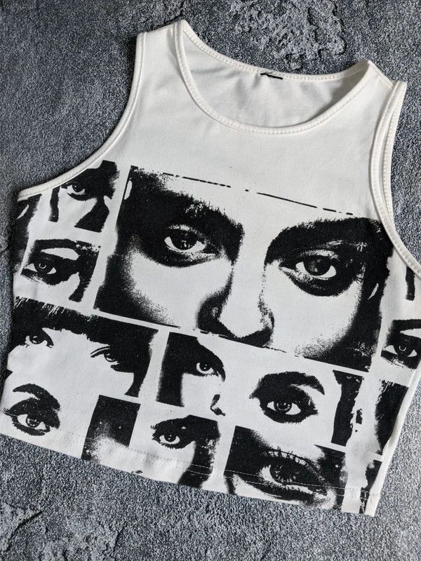 Japanese Brand Avant garde tank top y2k printed Size S / US 4 / IT 40 - 2 Thumbnail