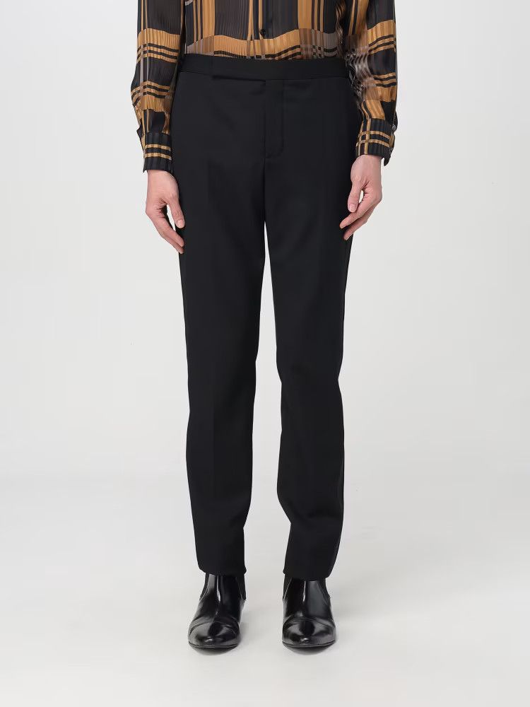 Saint Laurent Paris Navy Blue Satin Stripe Tailored Tuxedo Trousers Size US 36 / EU 52 - 5 Thumbnail