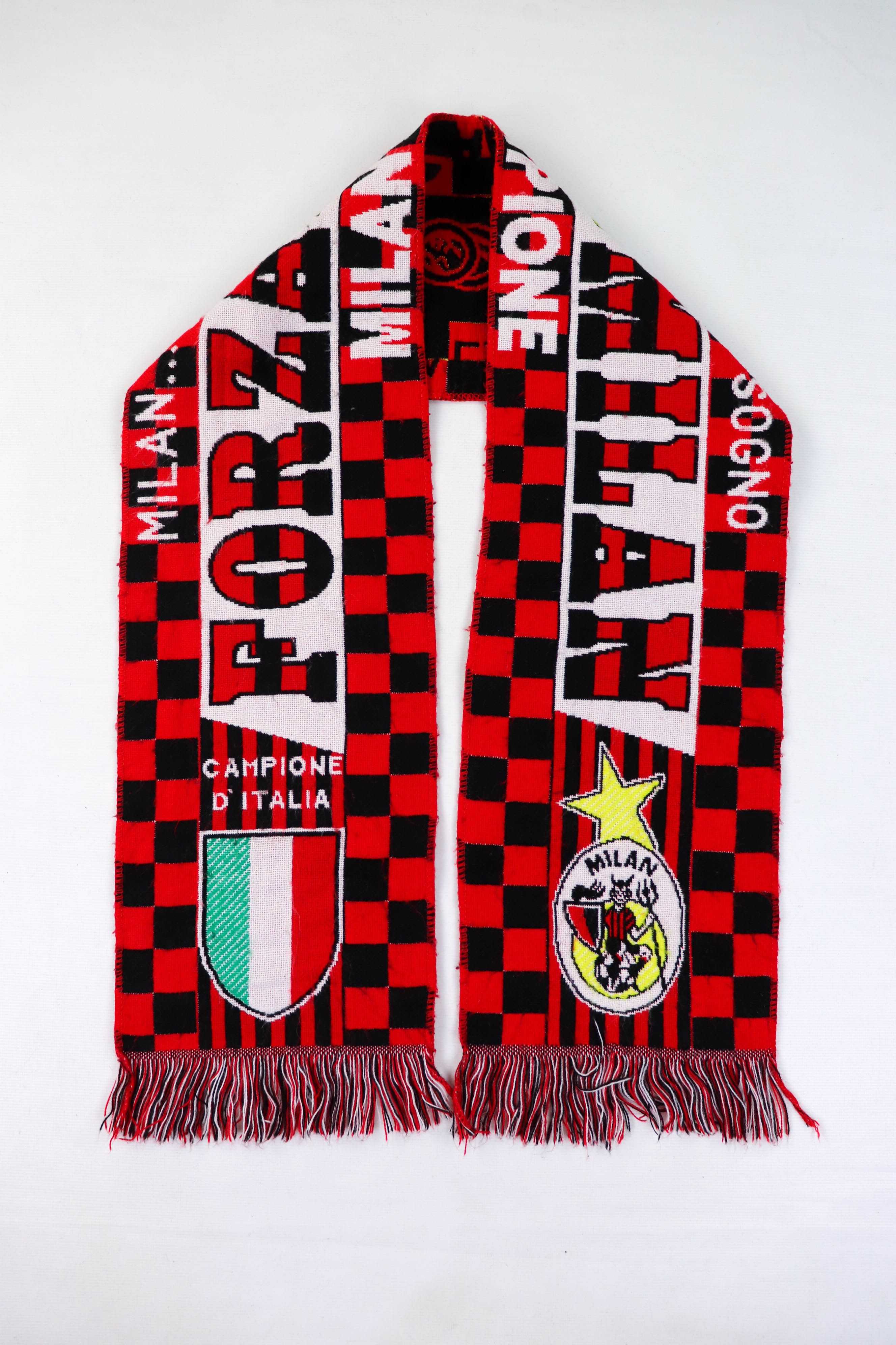 Vintage Vintage Forza AS Roma FC Football Scarf Bufanda Sciarpa