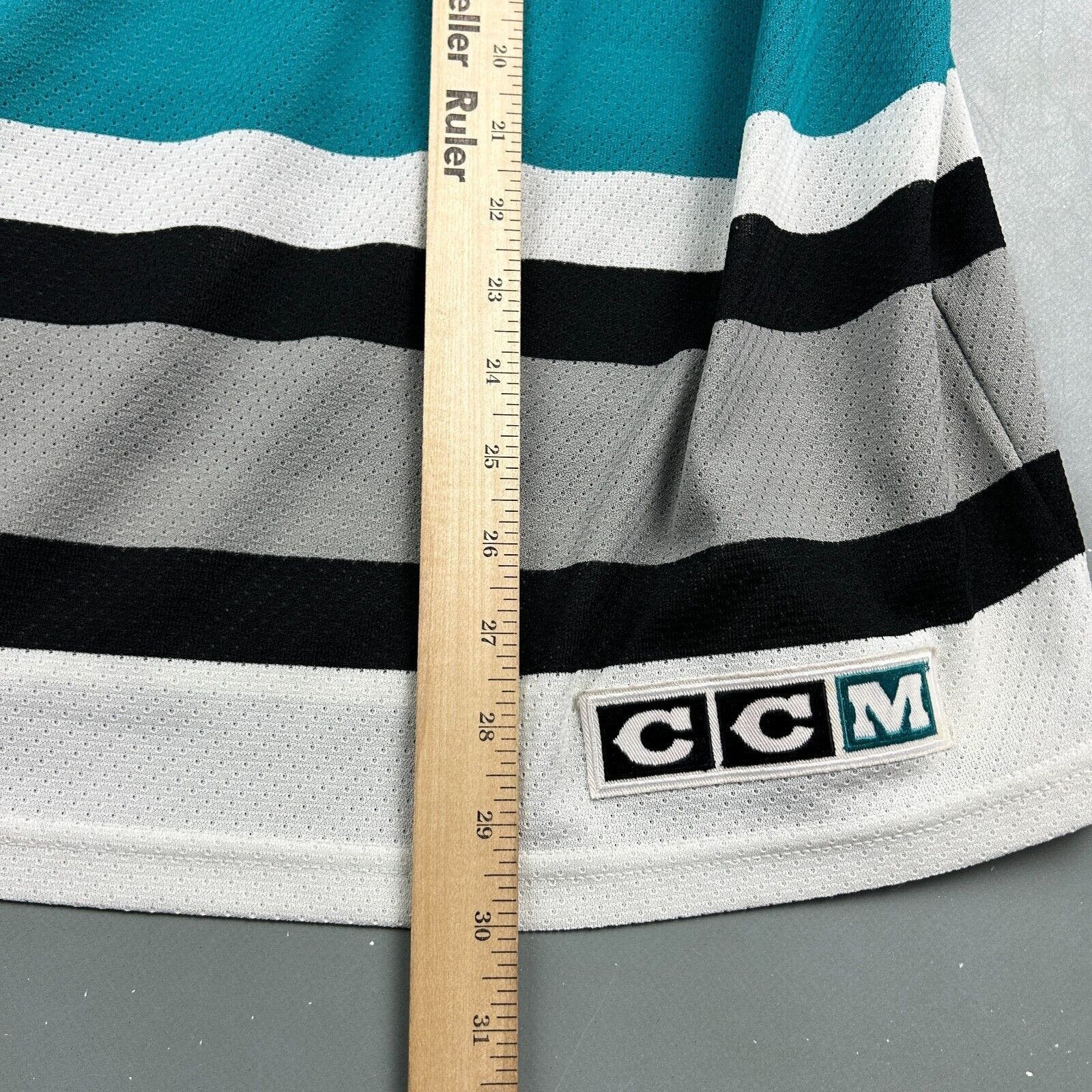 Ccm VINTAGE 90s | San Jose Sharks CCM Maska Hockey Jersey sz M Size US M / EU 48-50 / 2 - 10 Thumbnail