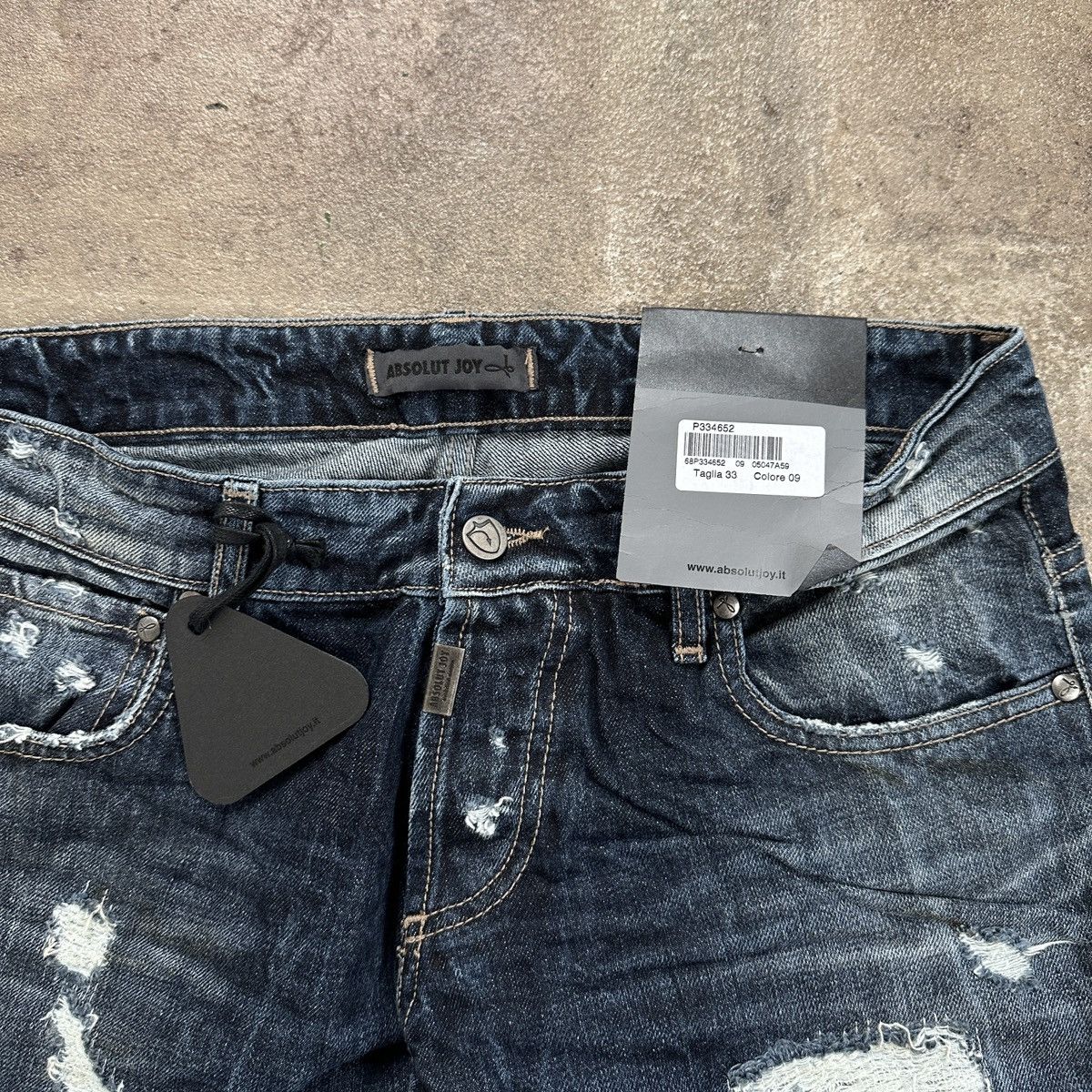 Absolut Joy Absolut Joy Distressed Denim Japanese Style Size US 33 - 8 Thumbnail