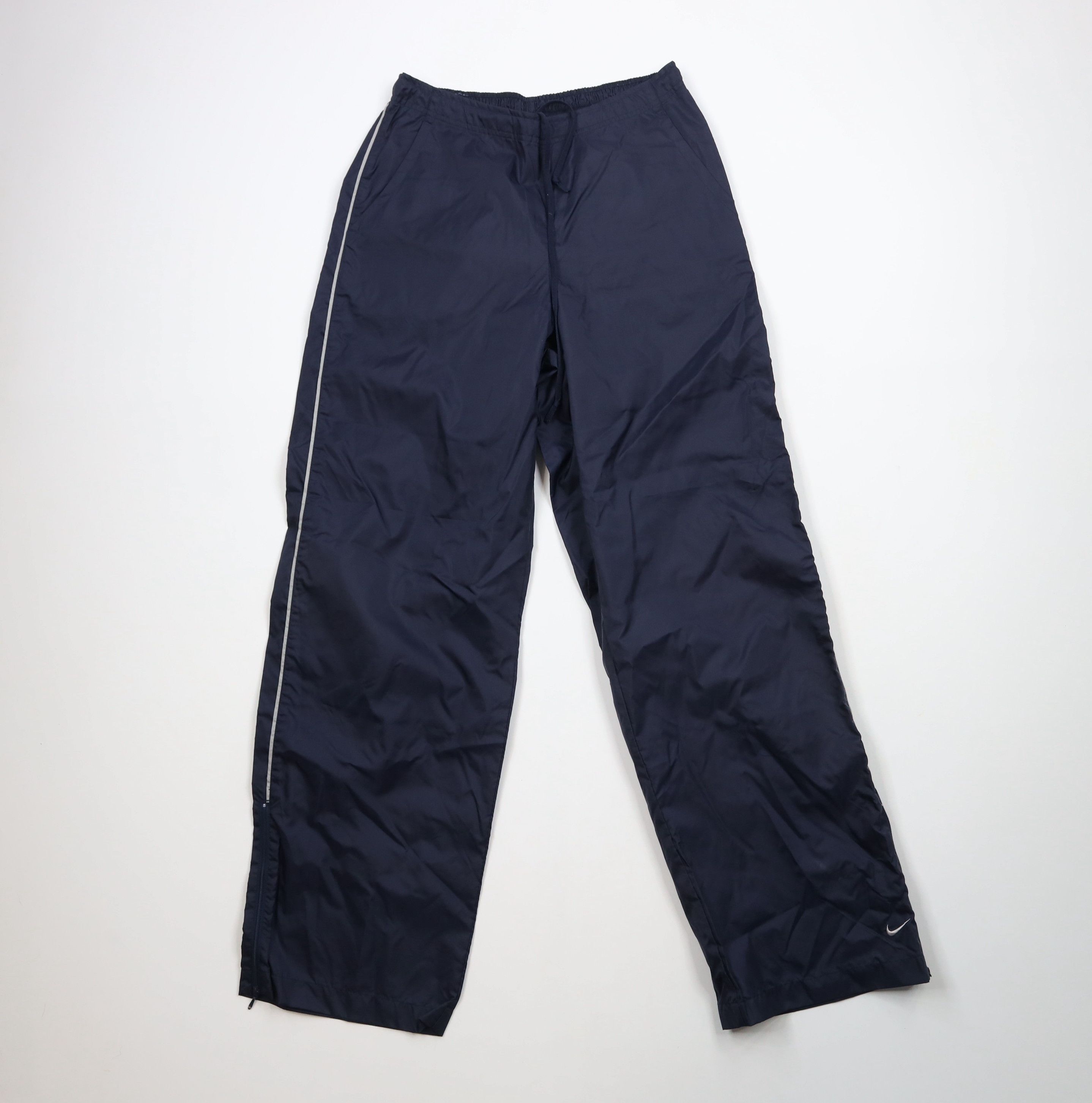 Nike × Vintage Vintage 90s Y2K Nike Mini Swoosh Wide Leg Windbreaker Pants Size US 34 / EU 50 - 1 Thumbnail