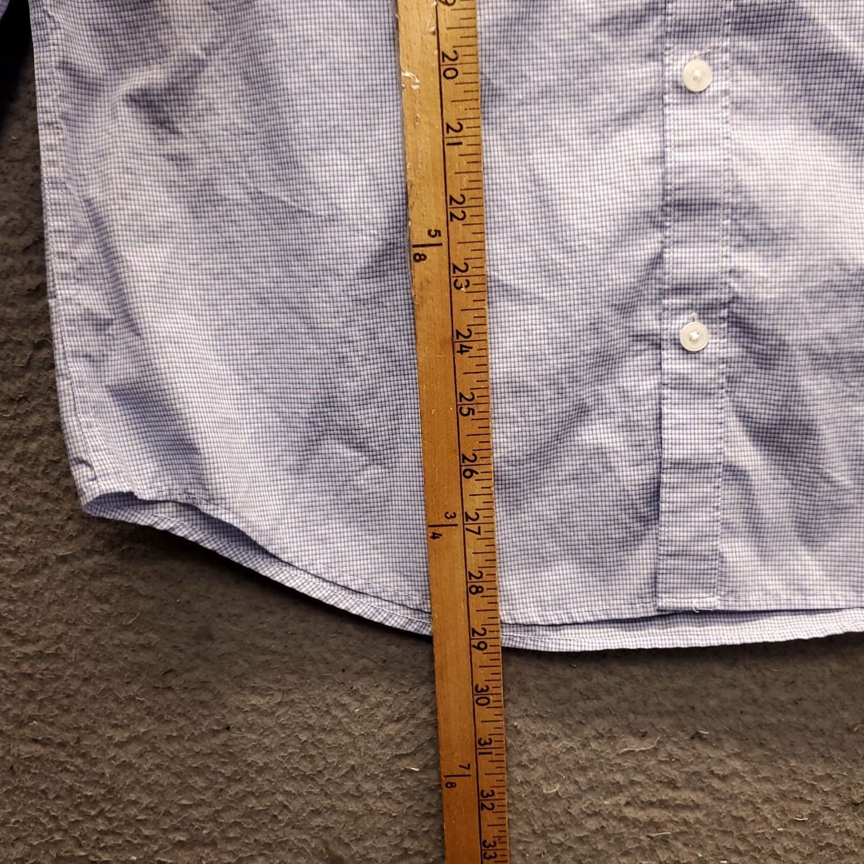 Calvin Klein Calvin Klein Dress Shirt Mens M Multi Gingham Non-Iron Cool Tech Button Up Size 40R - 4 Thumbnail