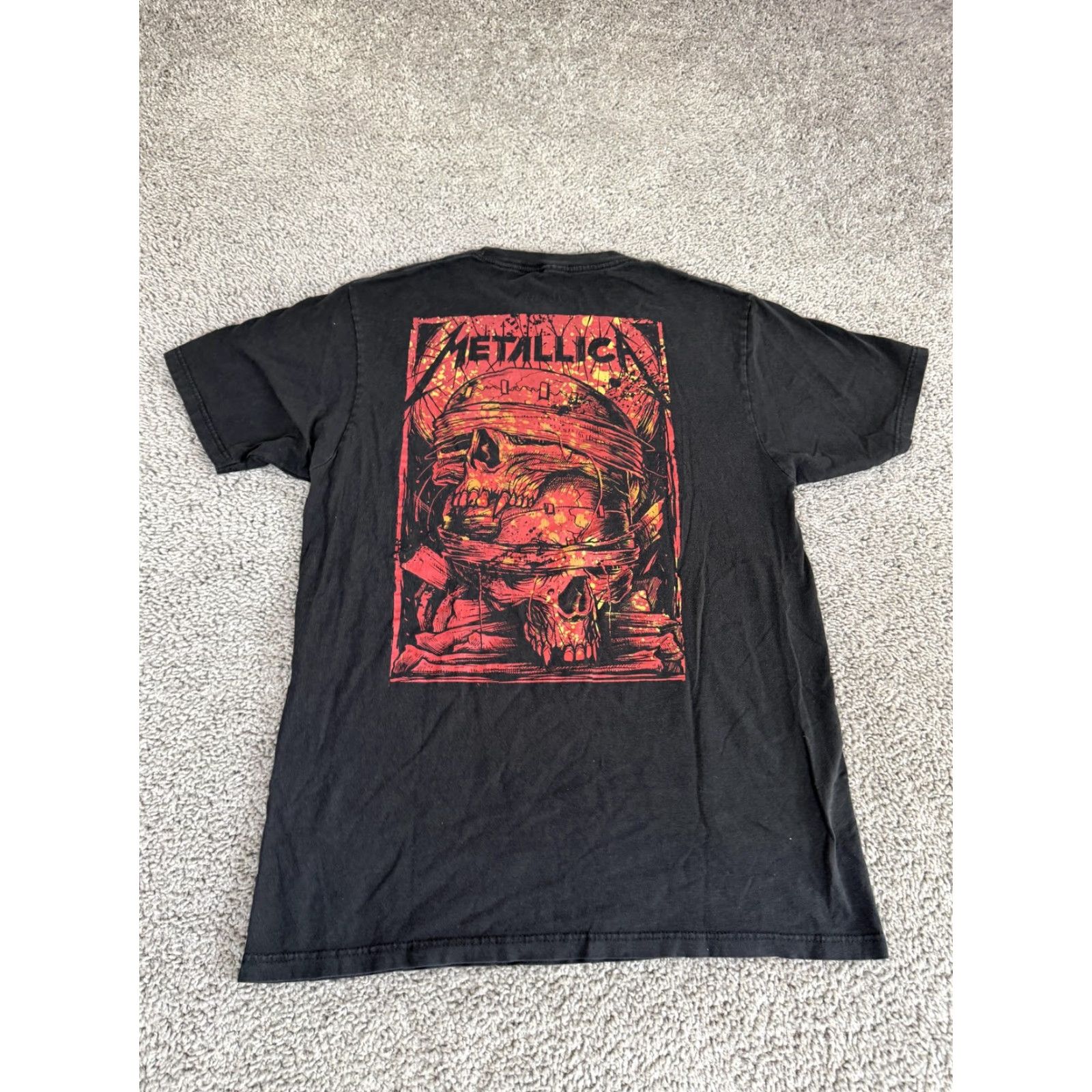 Vintage Metallica Shirt Mens M Black Barbed Wire Skull Graphic Tee Top Metal Size US M / EU 48-50 / 2 - 2 Thumbnail