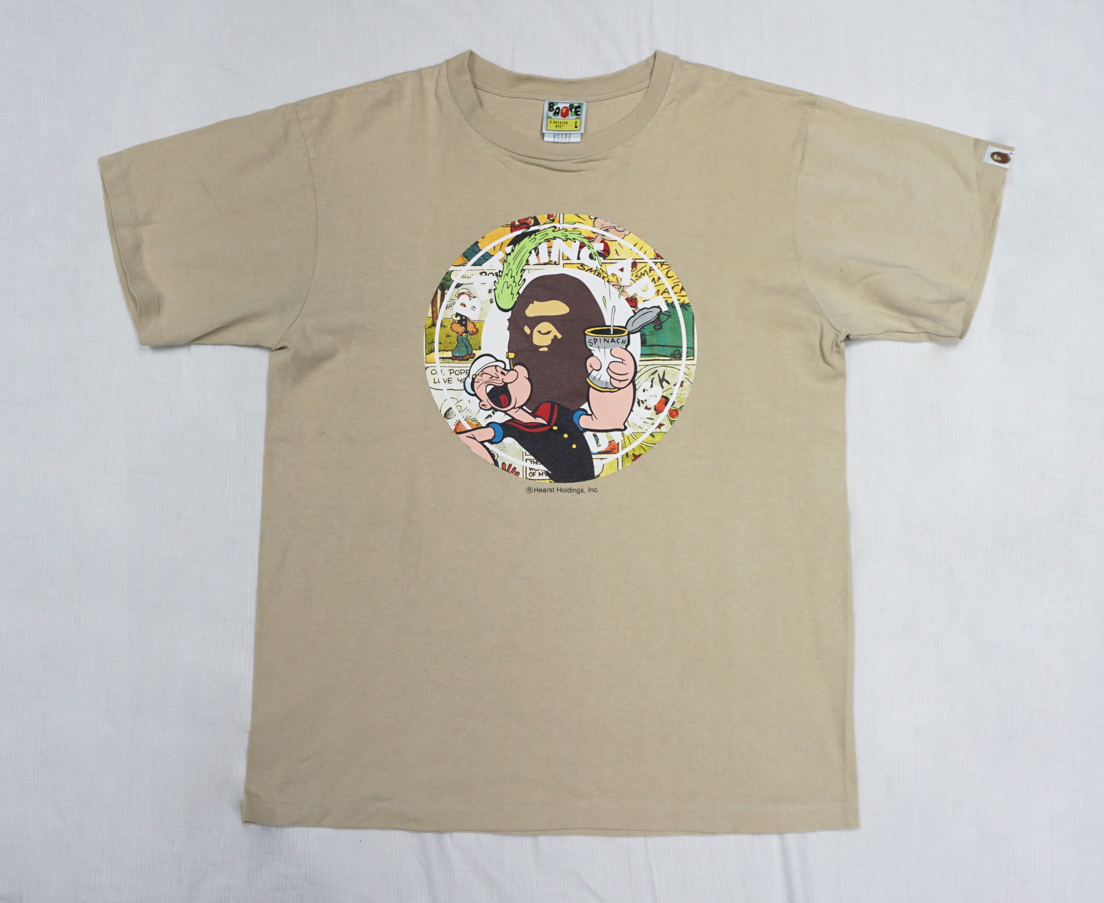 Bape Bape x Popeye T-shirt Size US L / EU 52-54 / 3 - 1 Thumbnail