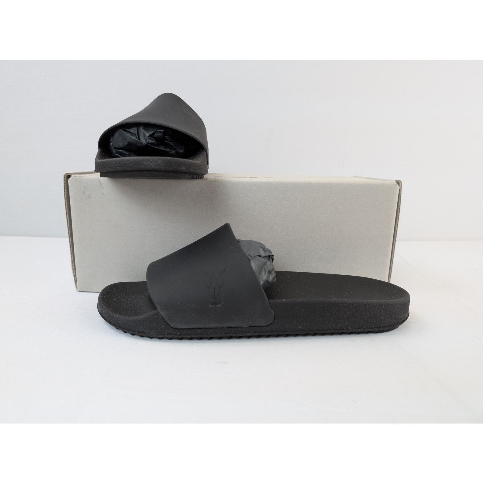 Rick Owens Drkshdw o1rshd1 Scarpe Shower Slides Slipper in Black Size US 11 / EU 44 - 18 Thumbnail