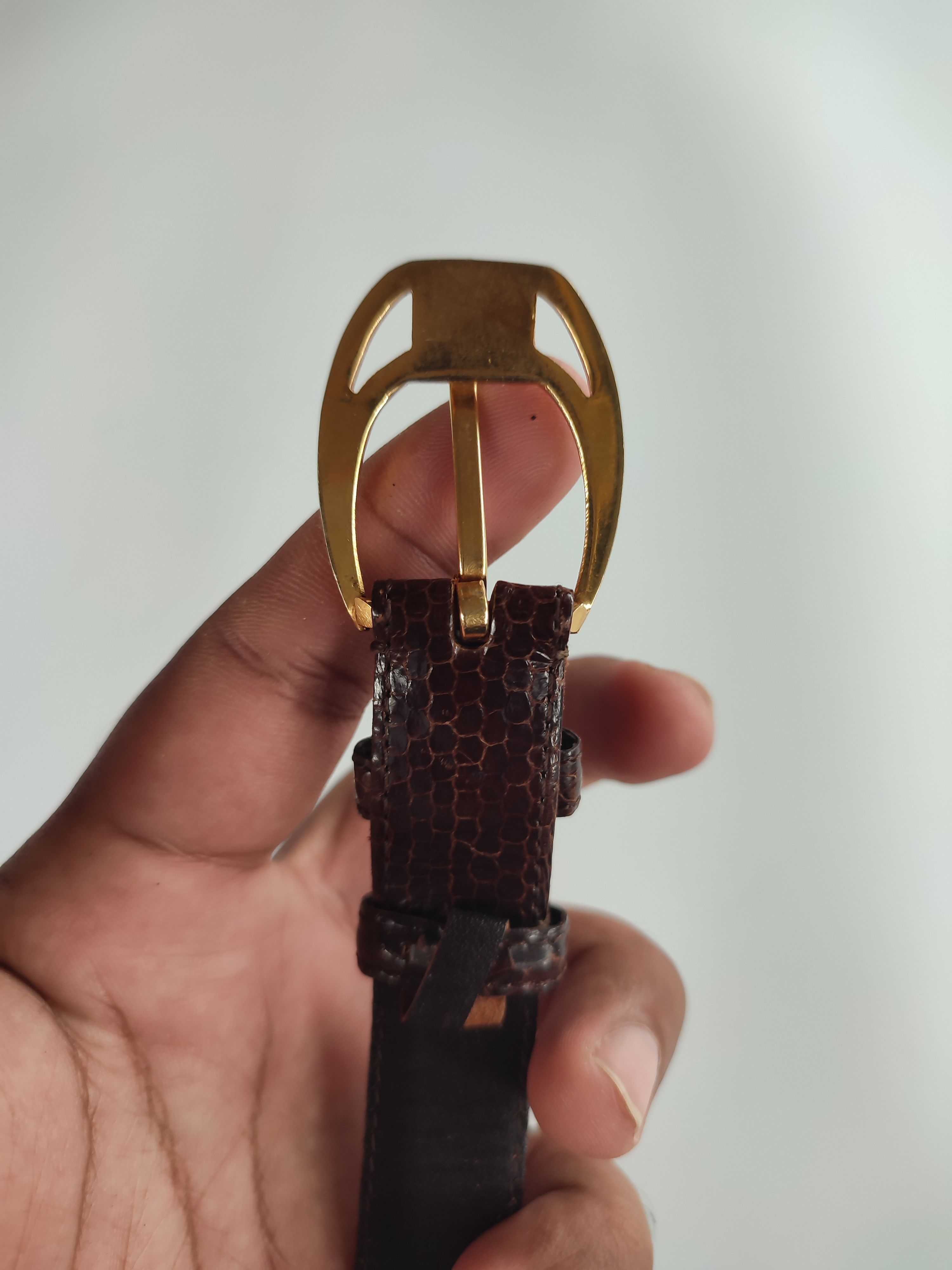 Givenchy Givenchy Brown Leather Belt Size ONE SIZE - 5 Thumbnail