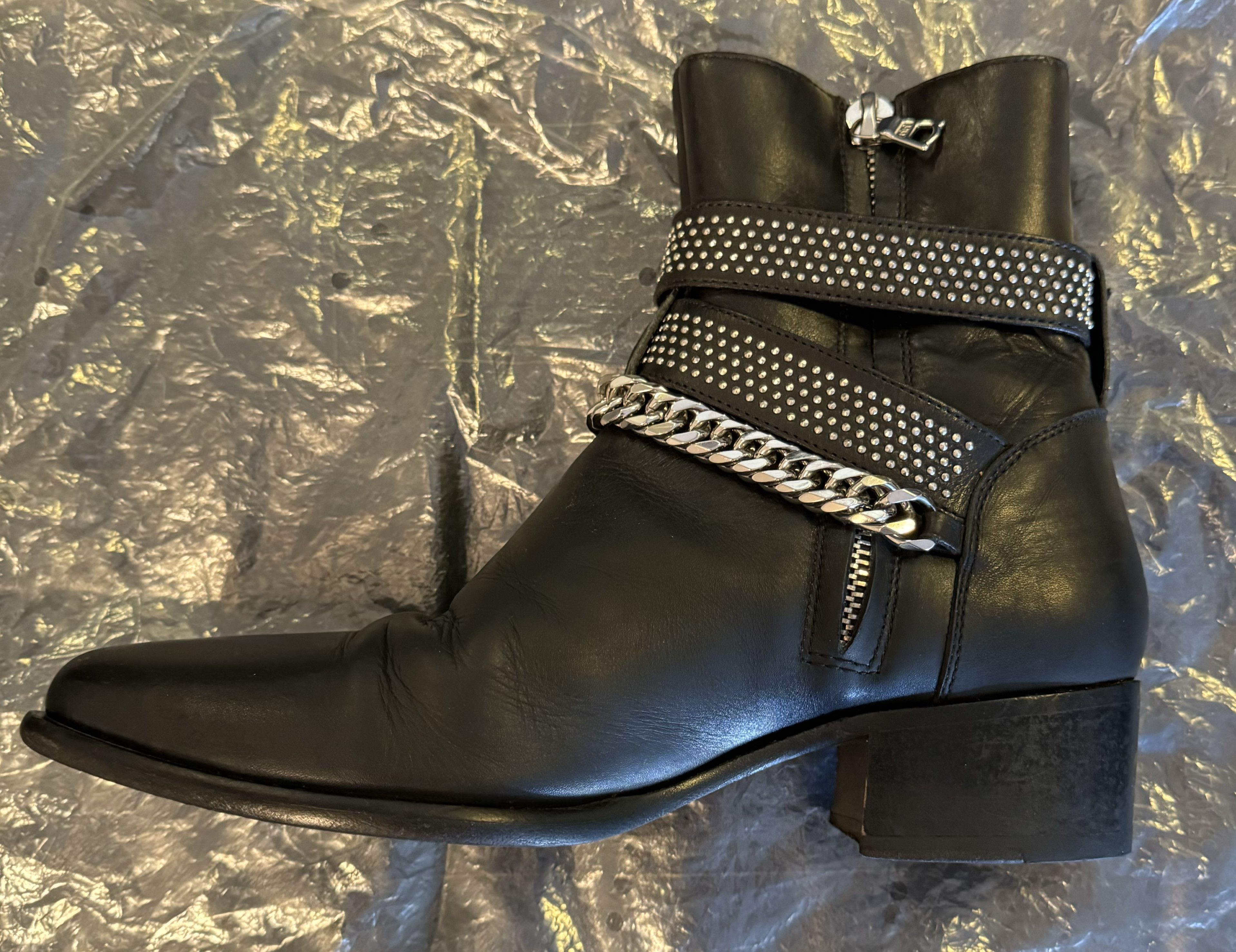 Amiri AMIRI MOTO CHAIN LTHR BOOT Size US 7.5 / EU 40-41 - 3 Thumbnail