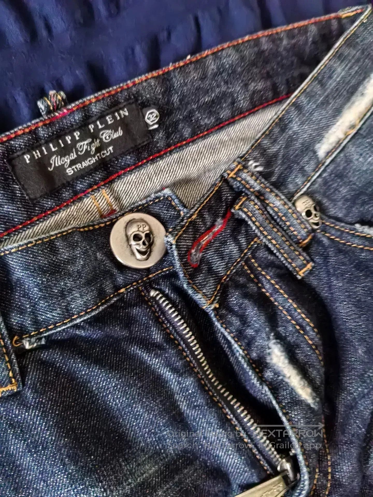 Philipp Plein Philipp Plein Men's Cotton Distressed Jeans. Size US 32 / EU 48 - 3 Thumbnail
