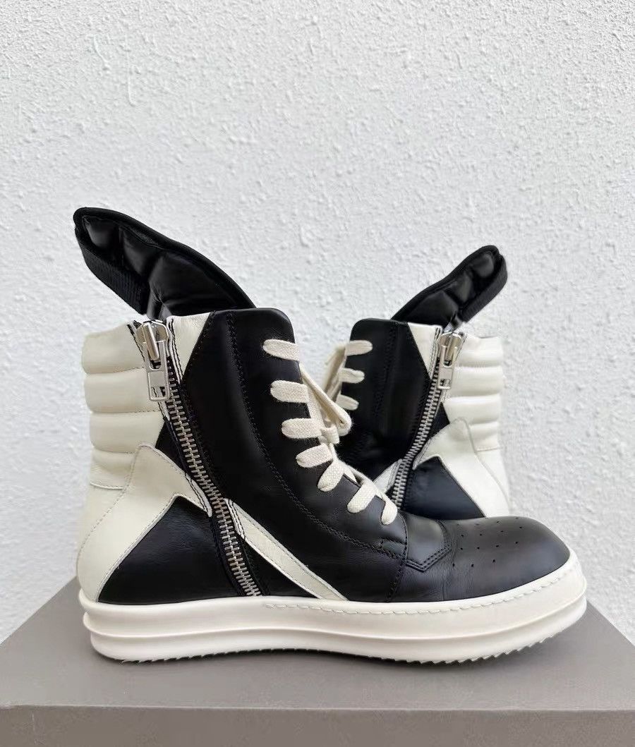 Rick Owens Rick Owens Geobasket leather high-top classic Size US 7.5 / EU 40-41 - 5 Thumbnail