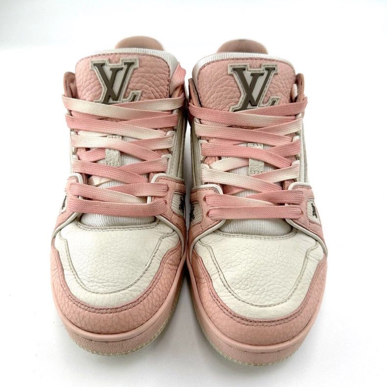 Louis Vuitton Louis Vuitton size 2.5 Black Pink and White Litchi Leather Size US 6 / IT 36 - 1 Thumbnail