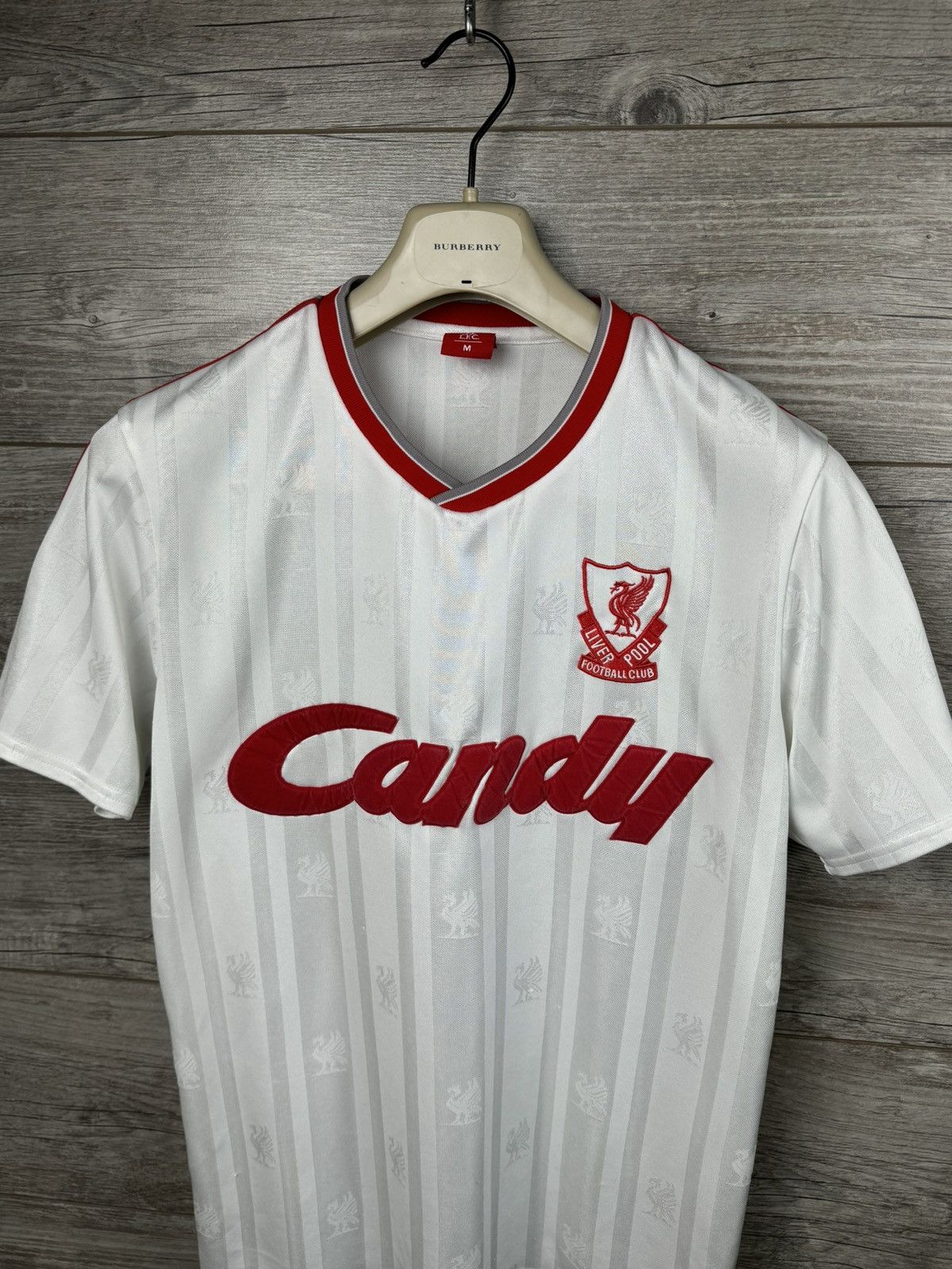 Vintage Liverpool FC 1988-89 Adult Candy 3rd Shirt Tee size M Size US M / EU 48-50 / 2 - 5 Thumbnail