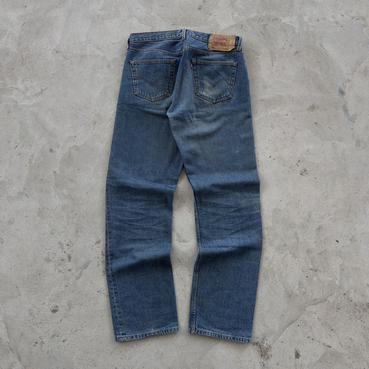 Levi's Levi's 501 Vintage Blue Denim Straight Jeans 34x34 Size US 34 / EU 50 - 1 Thumbnail