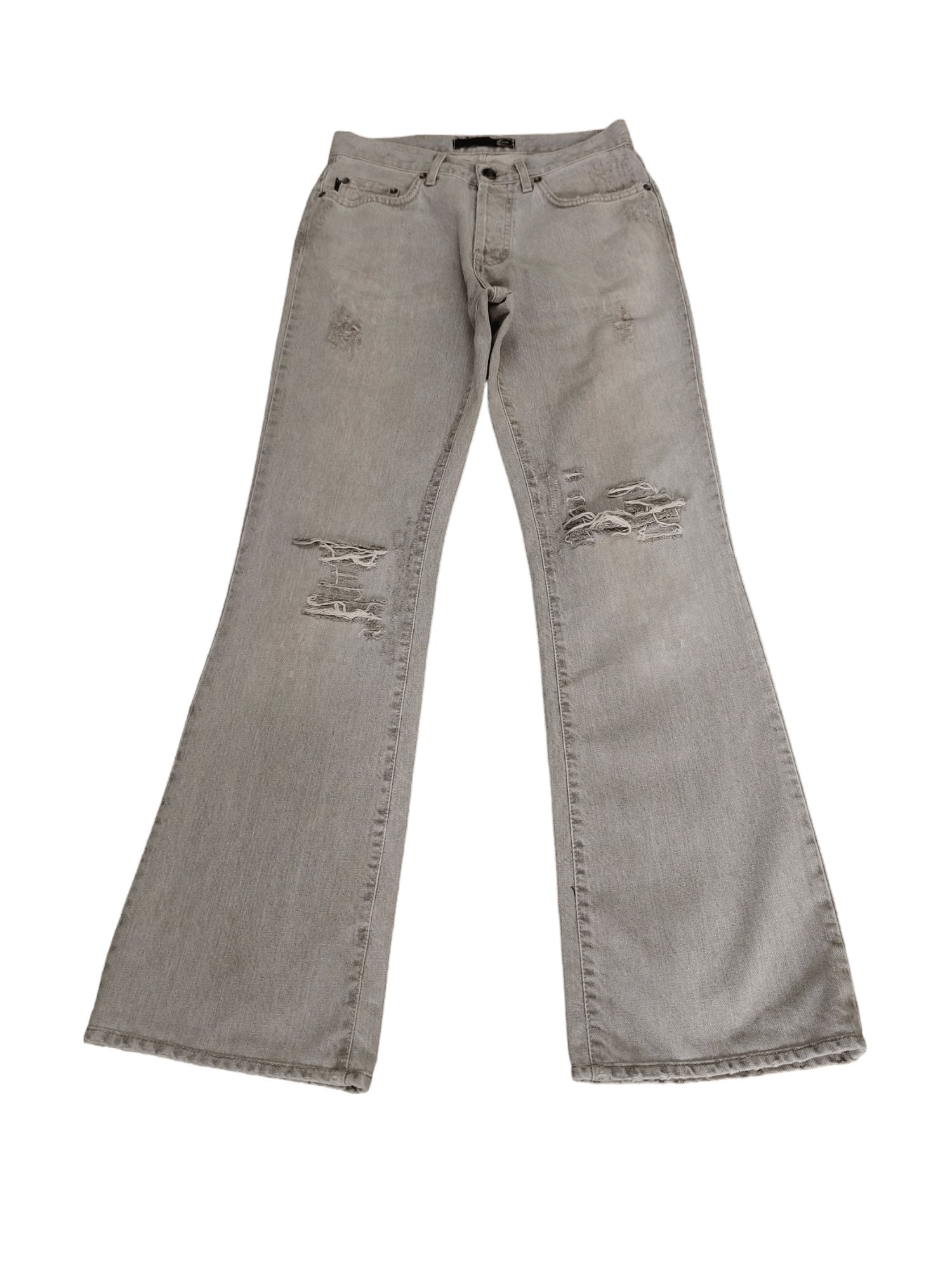 Just Cavalli Flare Jeans Just Cavalli Distress Mudmax Boot Cut Y2k Size US 29 - 3 Thumbnail