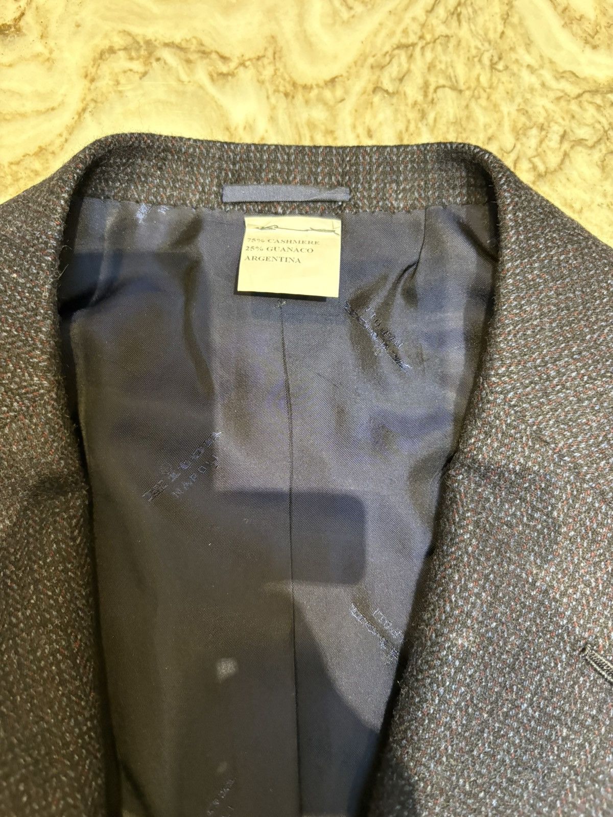 Kiton Men’s Kiton Napoli Cashmere Navy Tweed New Sport Coat SZ 52 Size US L / EU 52-54 / 3 - 13 Thumbnail