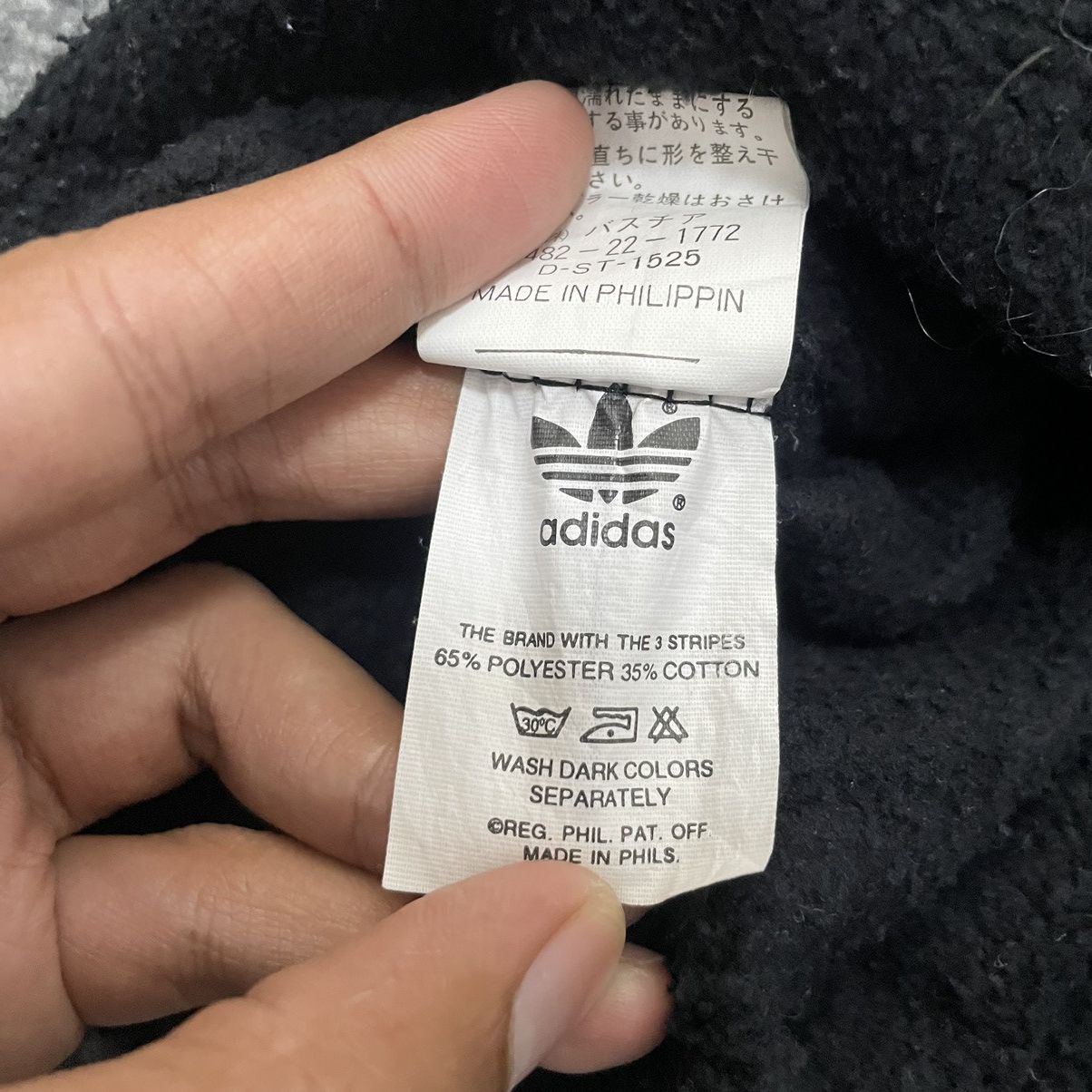 Adidas × Vintage Vintage 1990s Adidas Mirror Print Crewneck Sweatshirt Size US M / EU 48-50 / 2 - 5 Thumbnail