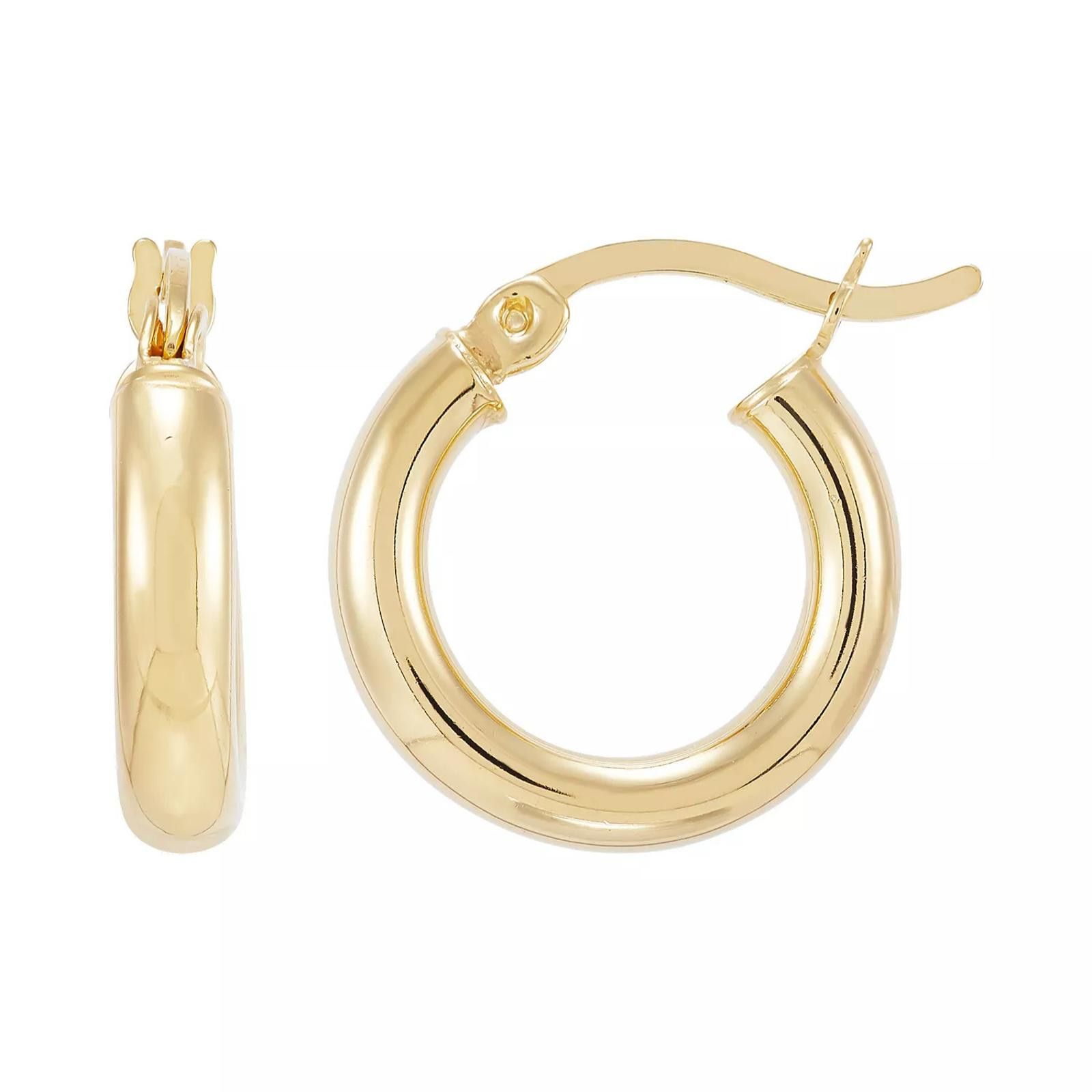 Giani Bernini Macy's Giani Bernini Polished Tube Hoop Earrings, 15mm Size ONE SIZE - 1 Thumbnail