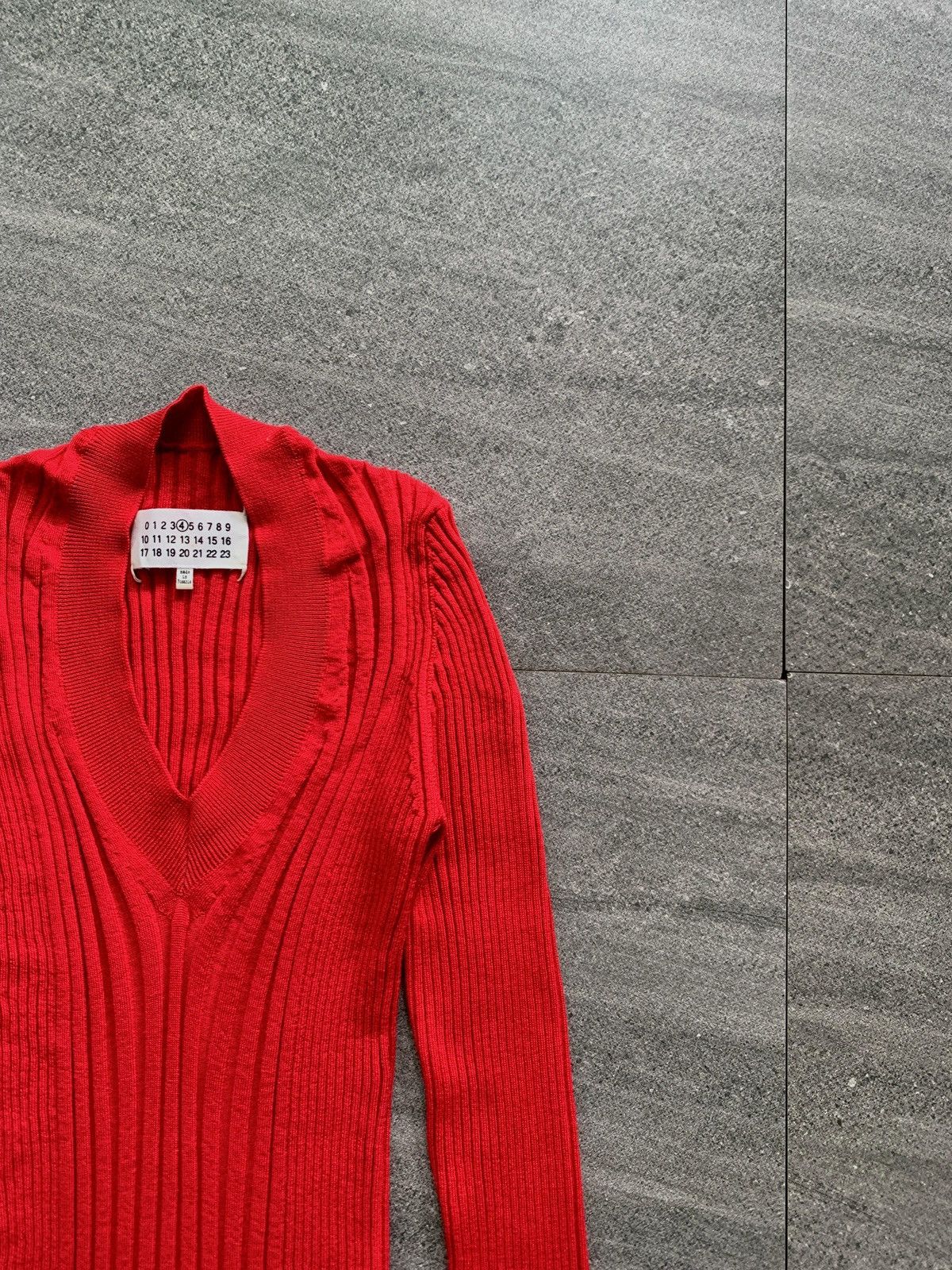 Maison Margiela FREE TAX! Line 4 Wool Ribbed Knit Sweater Size S / US 4 / IT 40 - 2 Thumbnail
