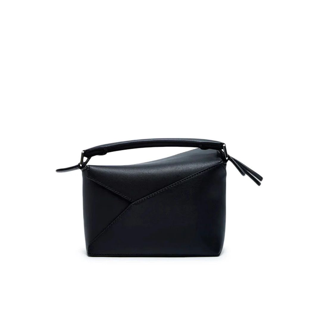 Loewe LOEWE Puzzle Edge Mini Black Leather Handbag New & Authentic Size ONE SIZE - 3 Thumbnail