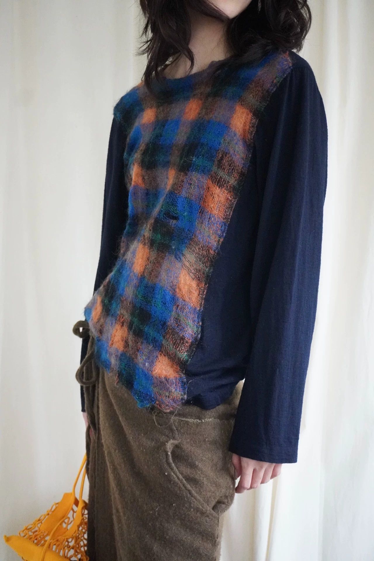Comme des Garcons CDG 1994AW Tricot Check Wool Shrink Jacket M 9/10 Size M / US 6-8 / IT 42-44 - 8 Thumbnail