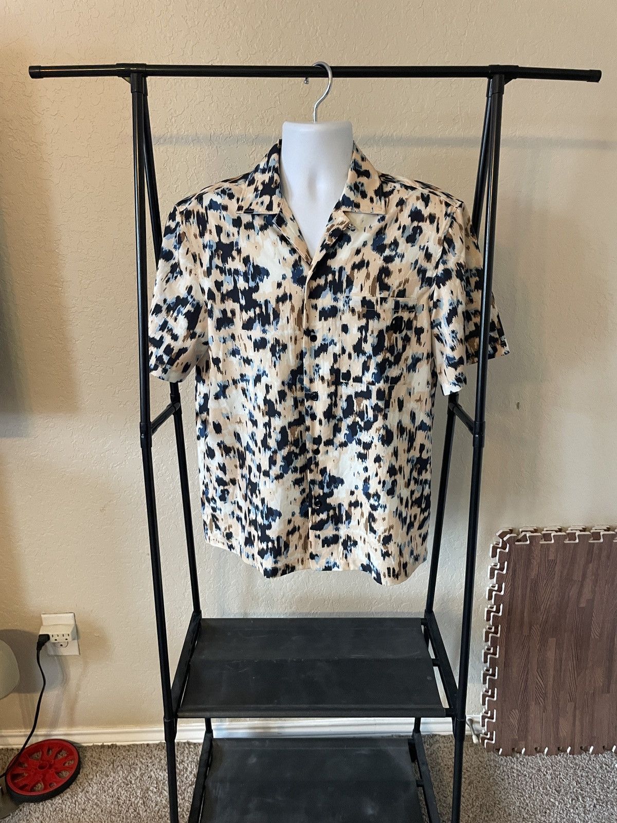 Rhude × Zara Patterned 1 Pocket SS button front shirt Size US S / EU 44-46 / 1 - 1 Thumbnail