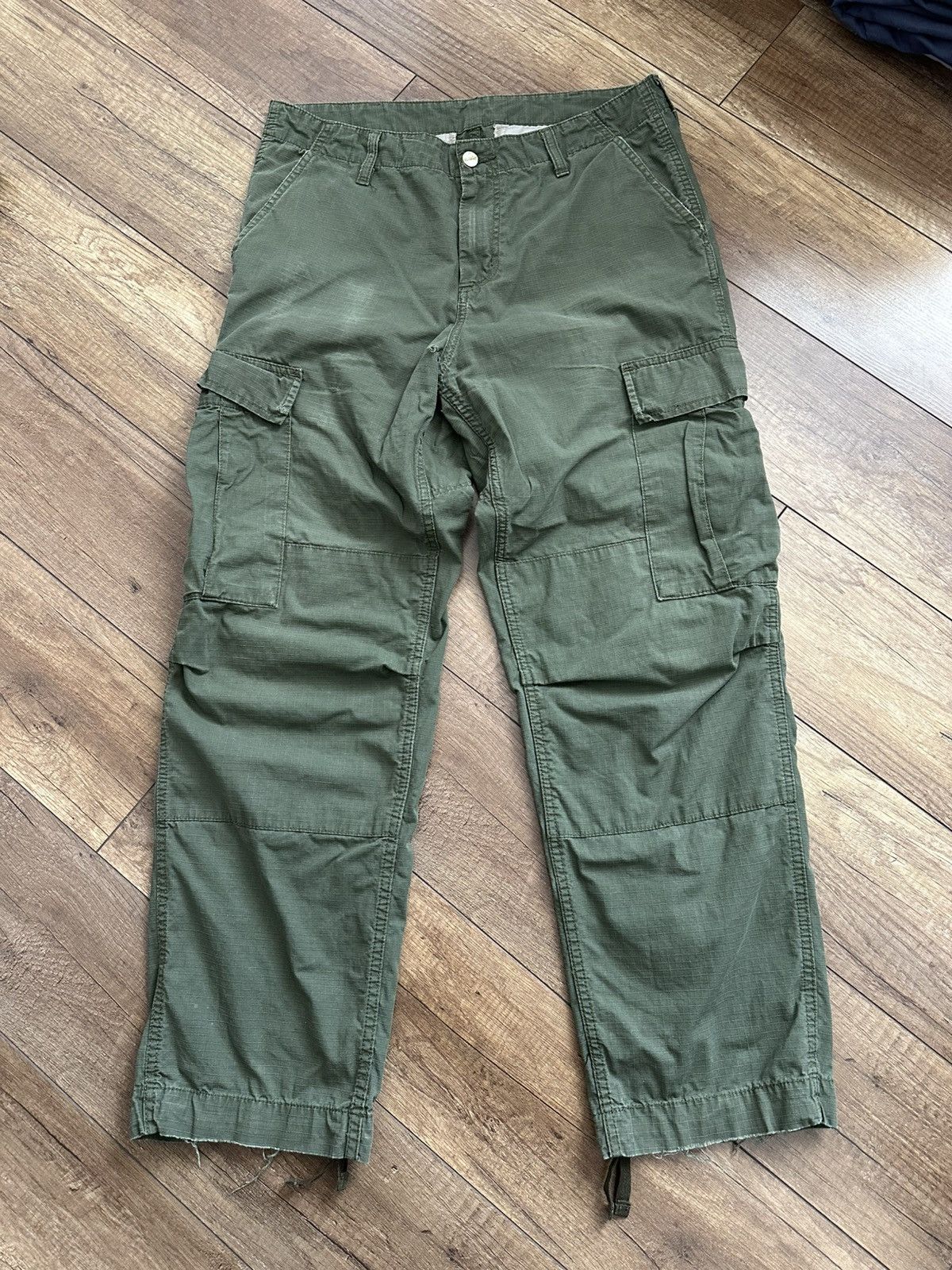Carhartt Carhartt Regular Cargo Pants Vintage Distressed Size US 33 - 5 Thumbnail