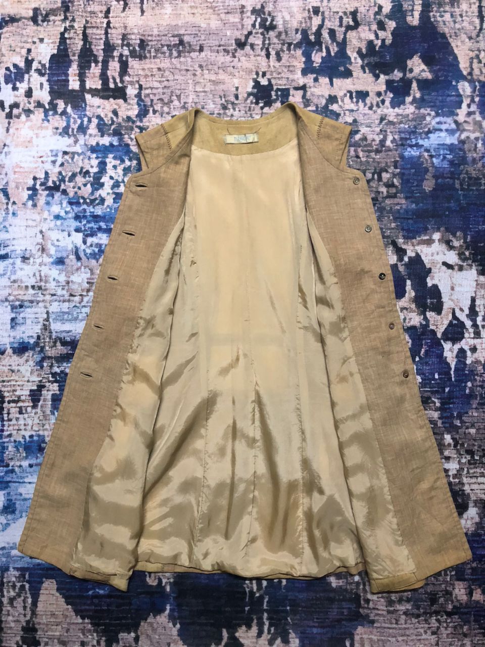 Vintage Vintage W.Knife Leather Patchwork Sleeveless Mini Dress Size XS / US 0-2 / IT 36-38 - 3 Thumbnail