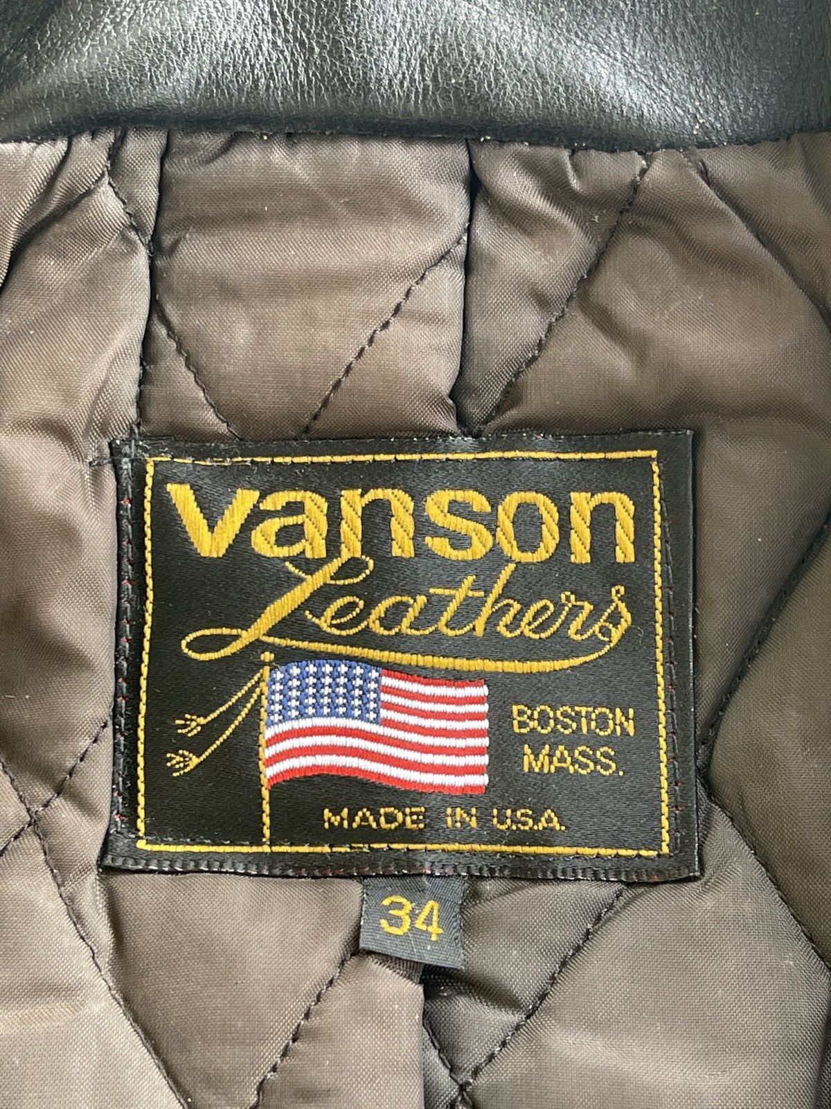 Vanson Leathers Vanson Leather USA Double Collar Biker Jacket (size 38) Size US S / EU 44-46 / 1 - 17 Thumbnail