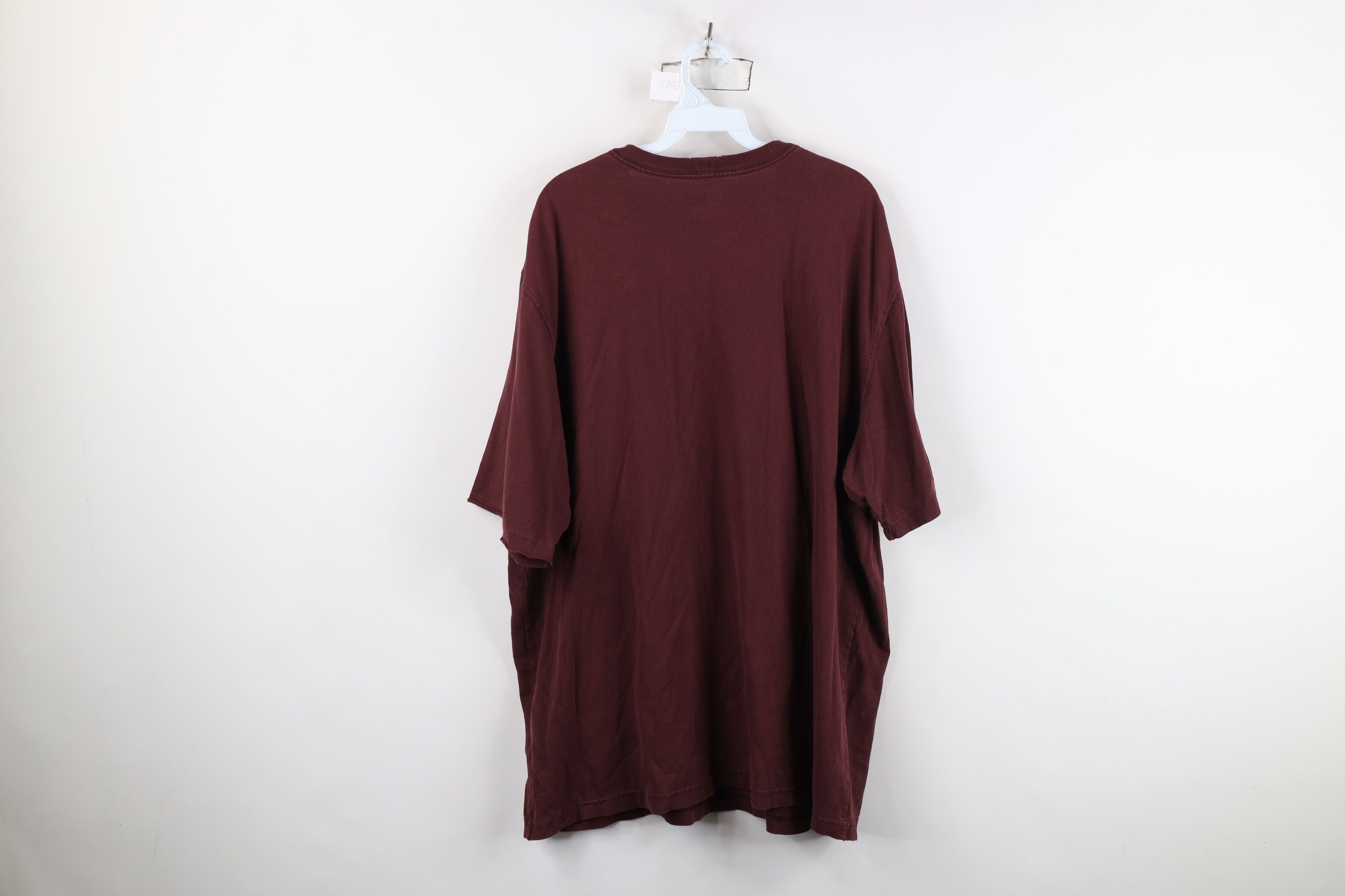 Carhartt Vintage Y2K Carhartt Baggy Short Sleeve T-Shirt Burgundy Size US XL / EU 56 / 4 - 12 Thumbnail