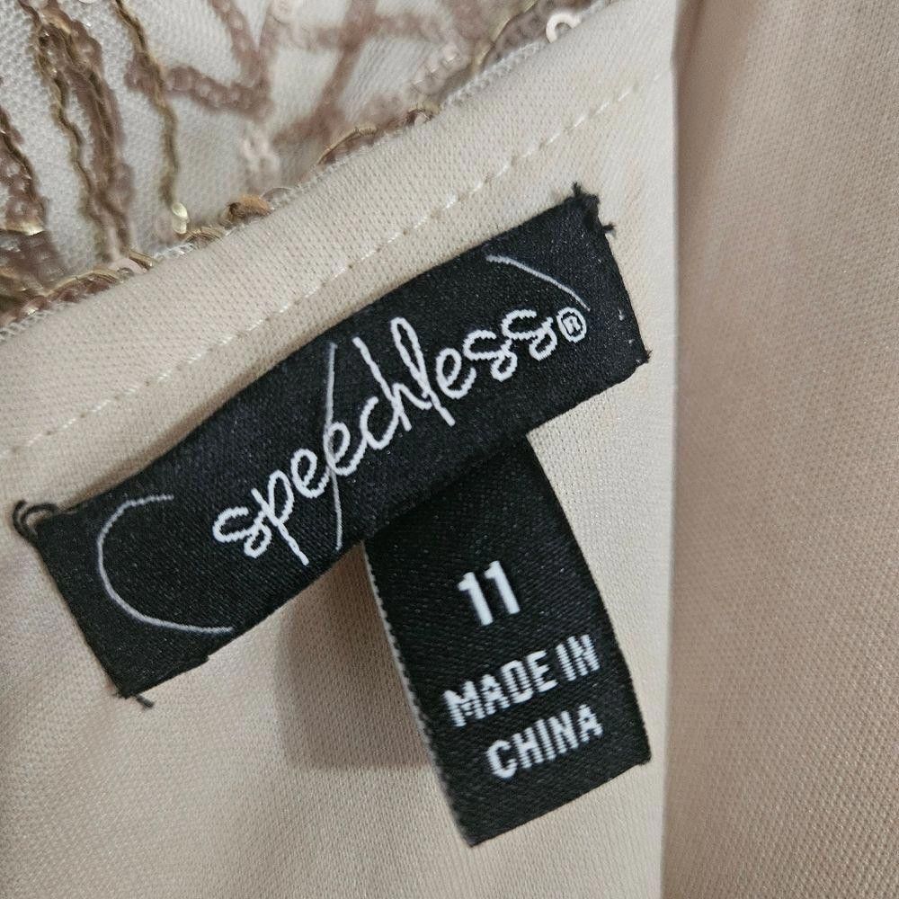 Designer Speechless Blush Pink and Gold SequinsEvening Gown Size M / US 6-8 / IT 42-44 - 6 Thumbnail