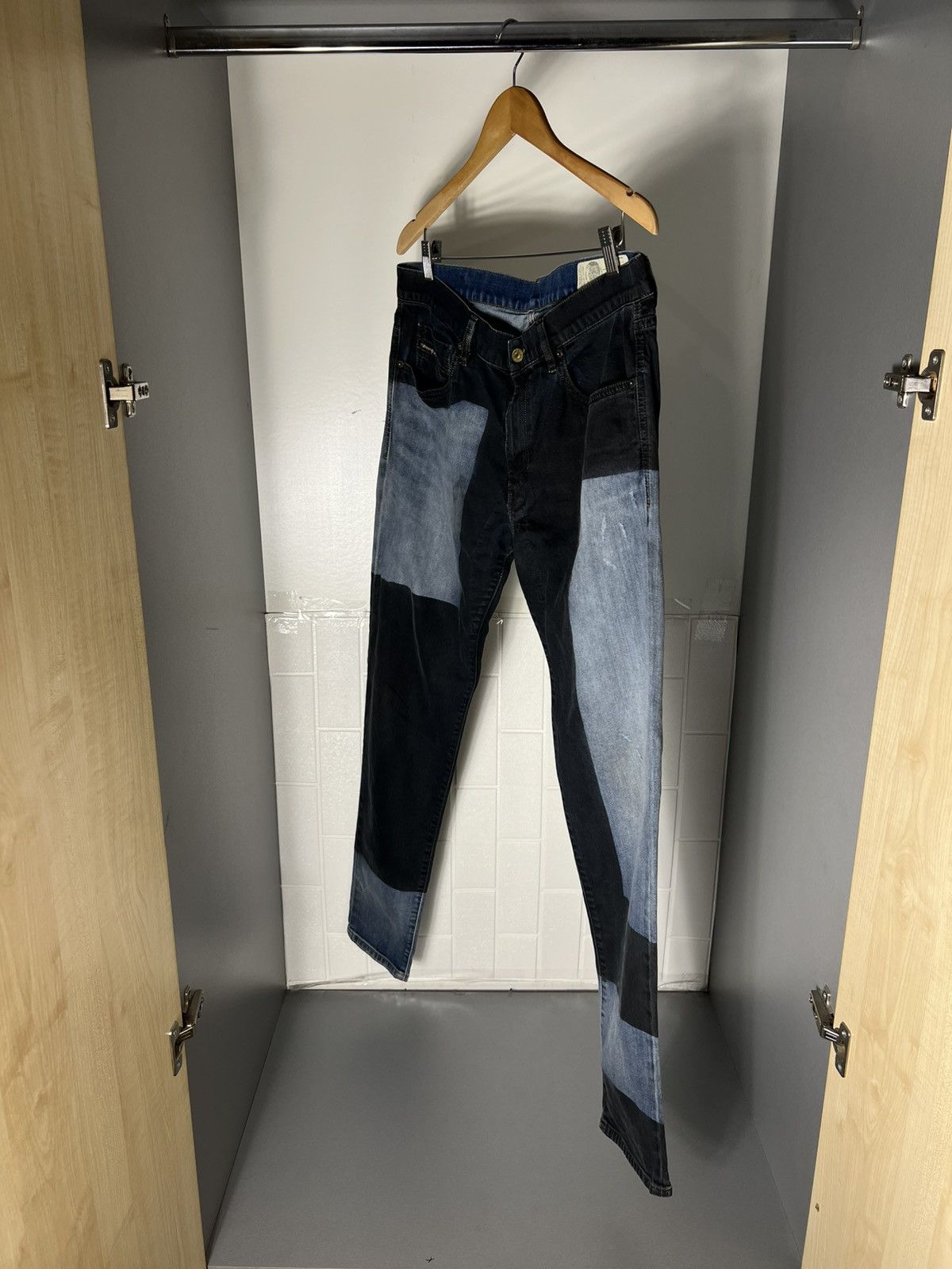 Diesel VINTAGE DIESEL INDUSTRY DENIM DIVISION DESIGNER JEANS Y2K Size US 34 / EU 50 - 9 Thumbnail