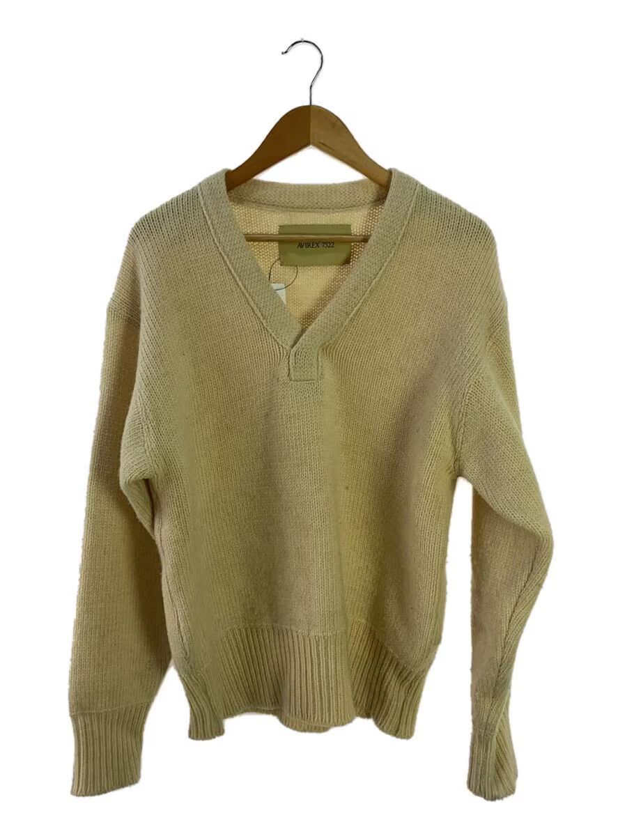 Avirex Avirex 7522 Command Knit Wool Sweater Ivory Size US L / EU 52-54 / 3 - 1 Thumbnail